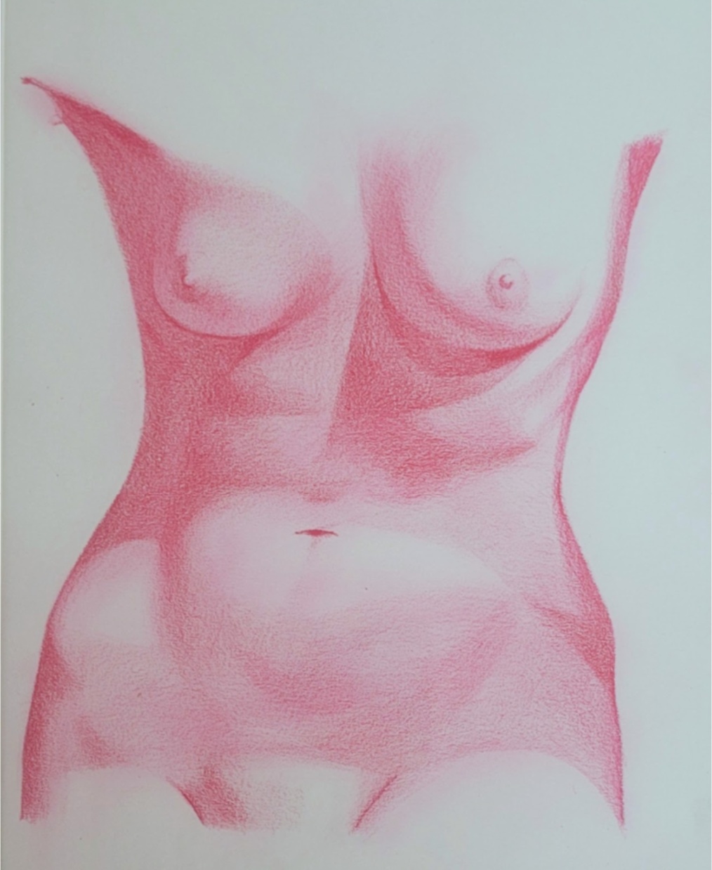 Emma Hapner, Dollhouse Study II, 2023, colored pencil on paper