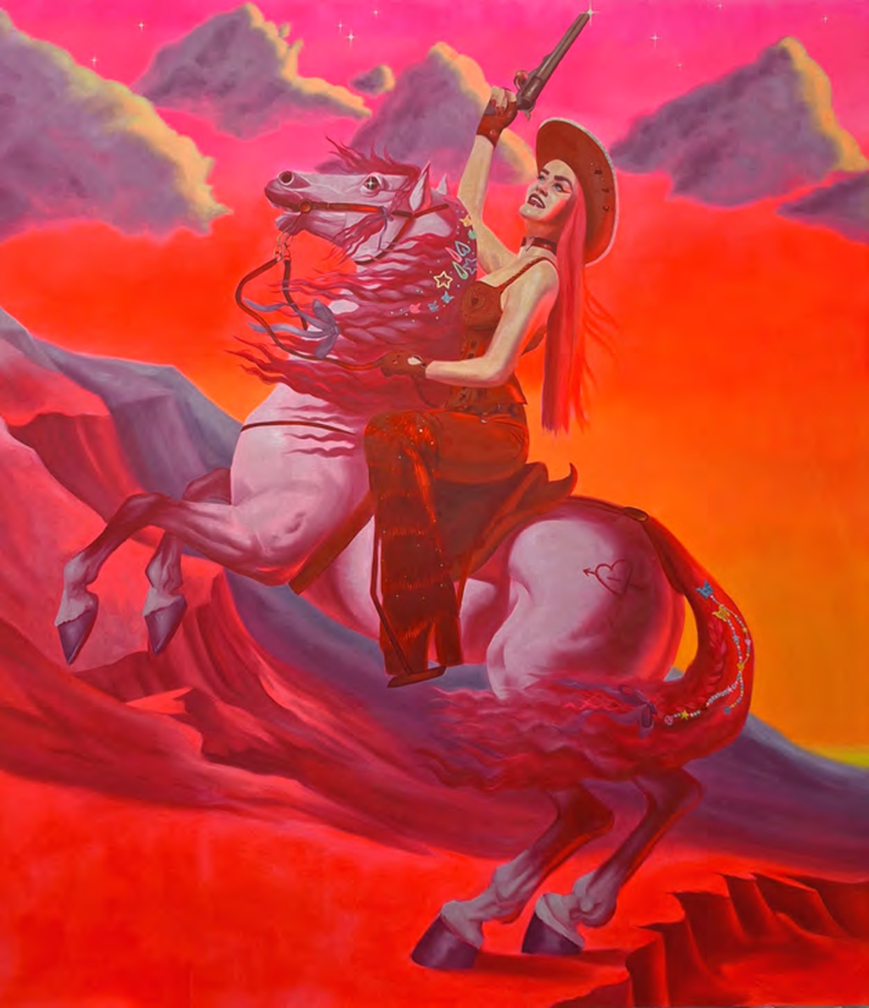 Emma Hapner, Girl's Best Friend, 2023, oil on canvas