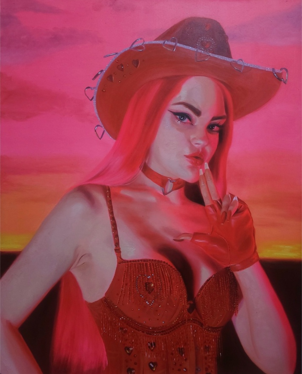 Emma Hapner, Grenadine, 2023, oil on canvas