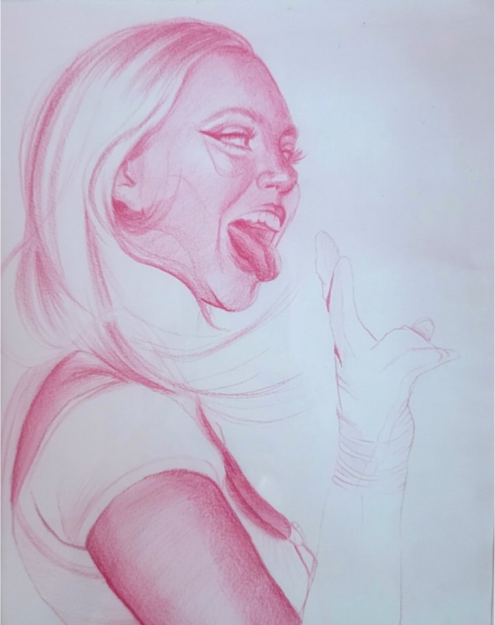Emma Hapner, Joyride Study, 2022, colored pencil on paper