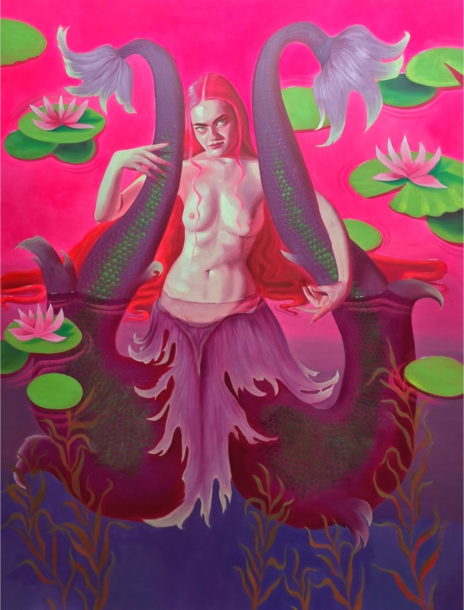 Emma Hapner, Melusine, 2023, oil on canvas
