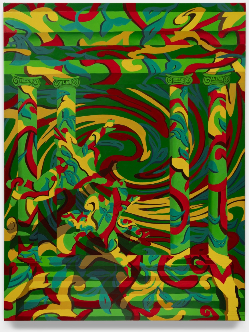 Eri King, labyrinth effect (ilinx), 2024, oil on canvas