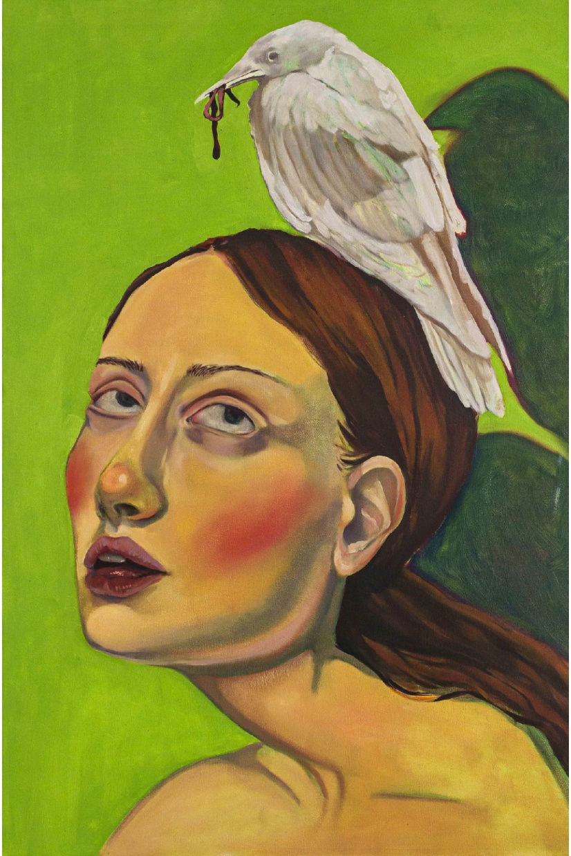 Frances Matassa, Even A Worm Will Turn, 2024, oil on canvas