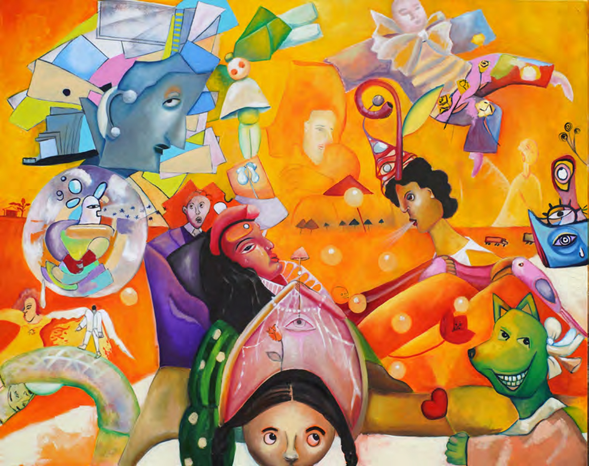 Inga Khurieva, Three Days Fever, 2024, oil on canvas