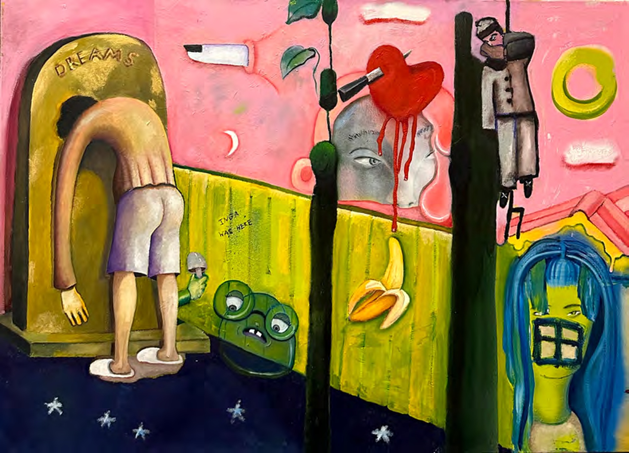 Inga Khurieva, Where Did You Bury Your Dreams?, 2024, oil on canvas