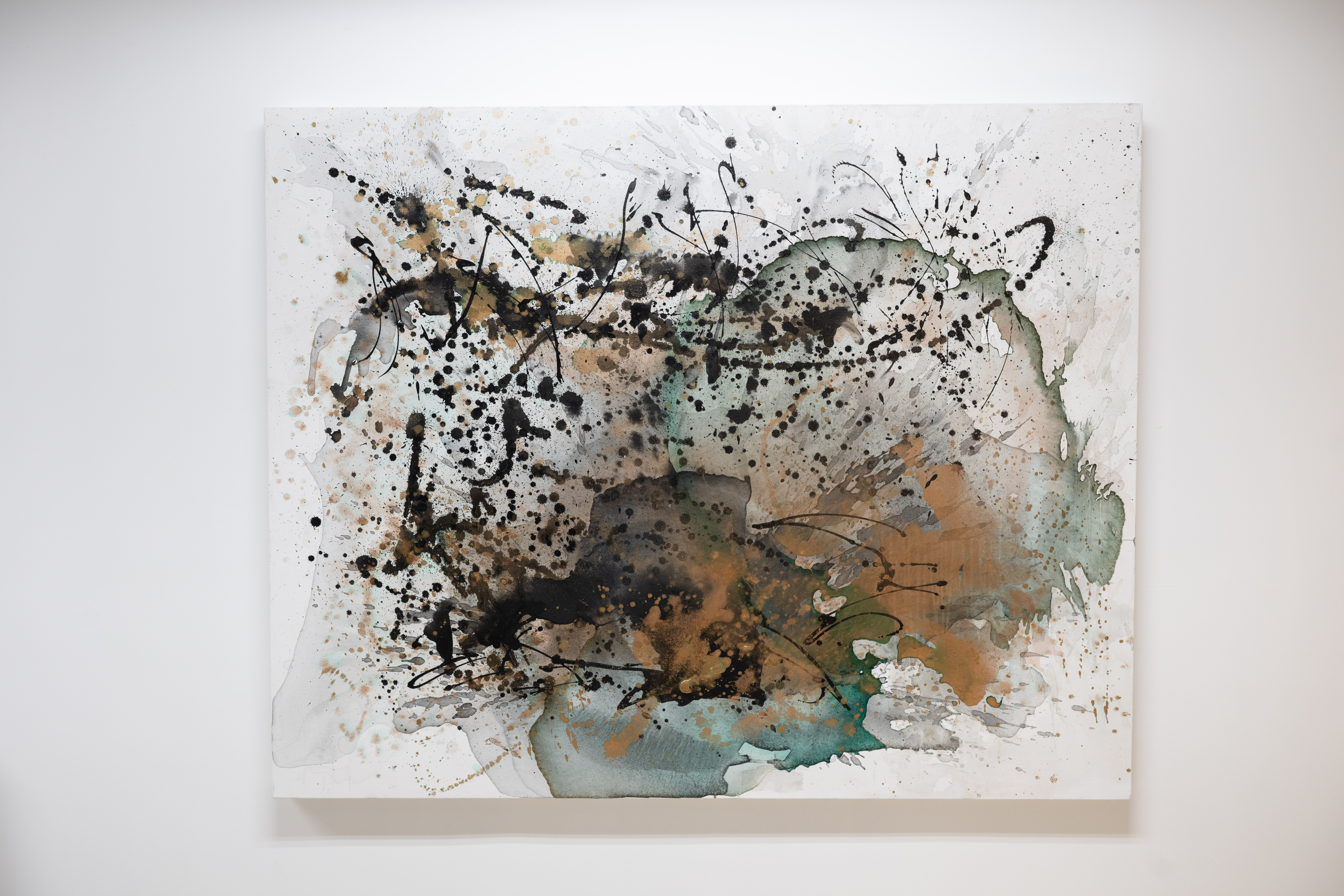 Jeana Zhenyu Zhang, Earthly Dust, 2024, acrylic on canvas