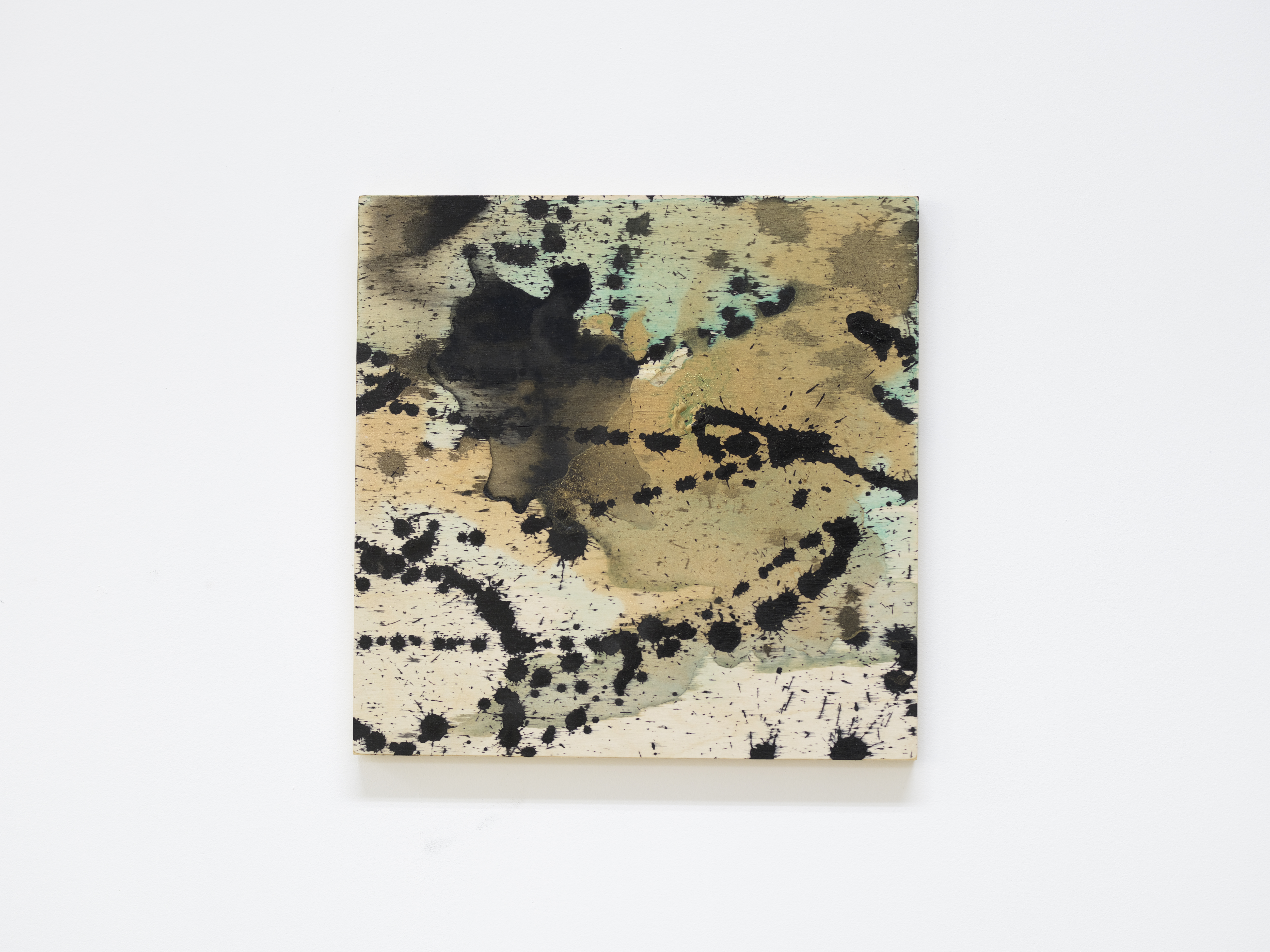Jeana Zhenyu Zhang, Karmic Encounter 1, 2026, ink on wood