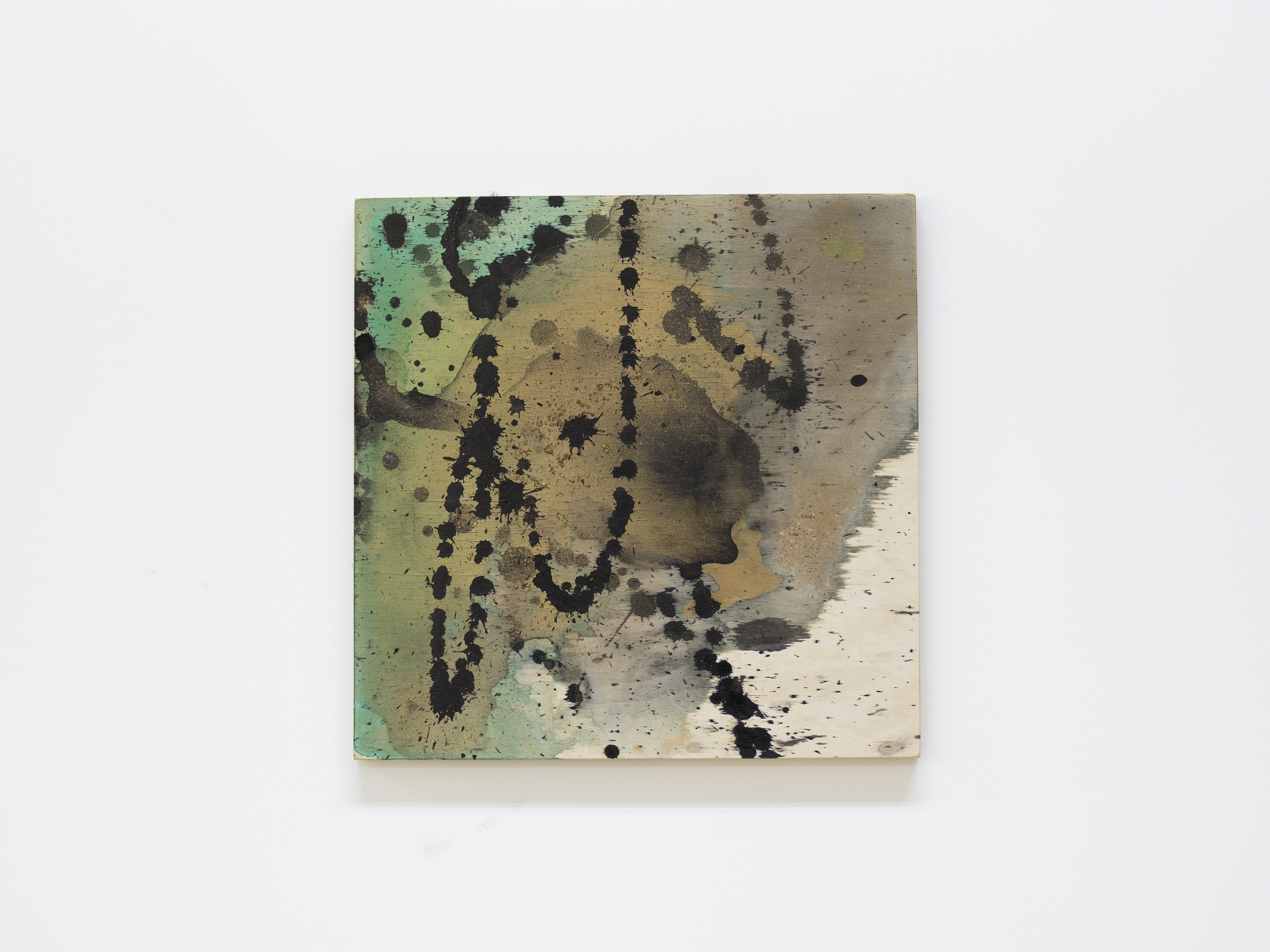 Jeana Zhenyu Zhang, Karmic Encounter 2, 2026, ink on wood