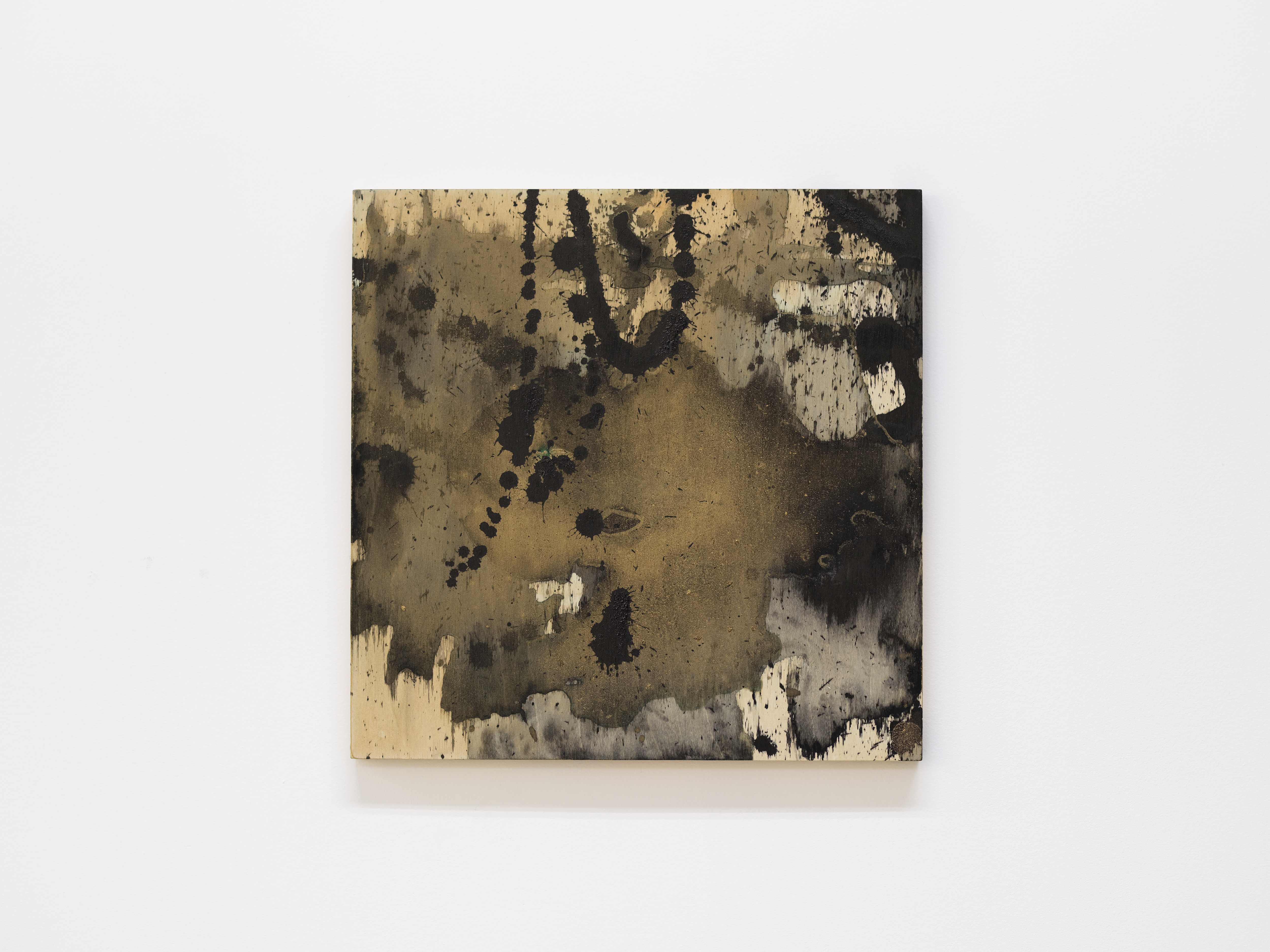 Jeana Zhenyu Zhang, Karmic Encounter 5, 2026, ink on wood