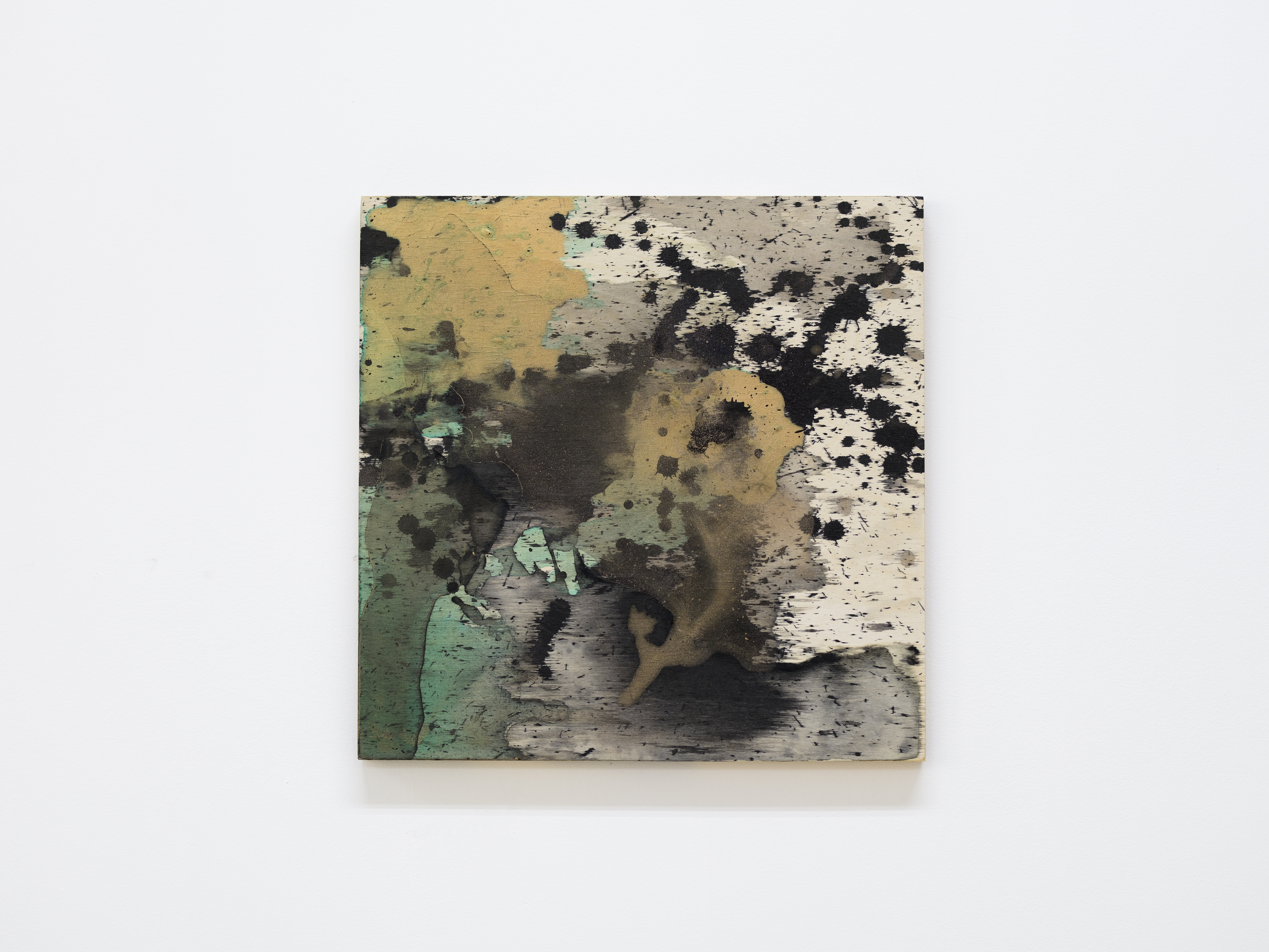 Jeana Zhenyu Zhang, Karmic Encounter 7, 2026, ink on wood