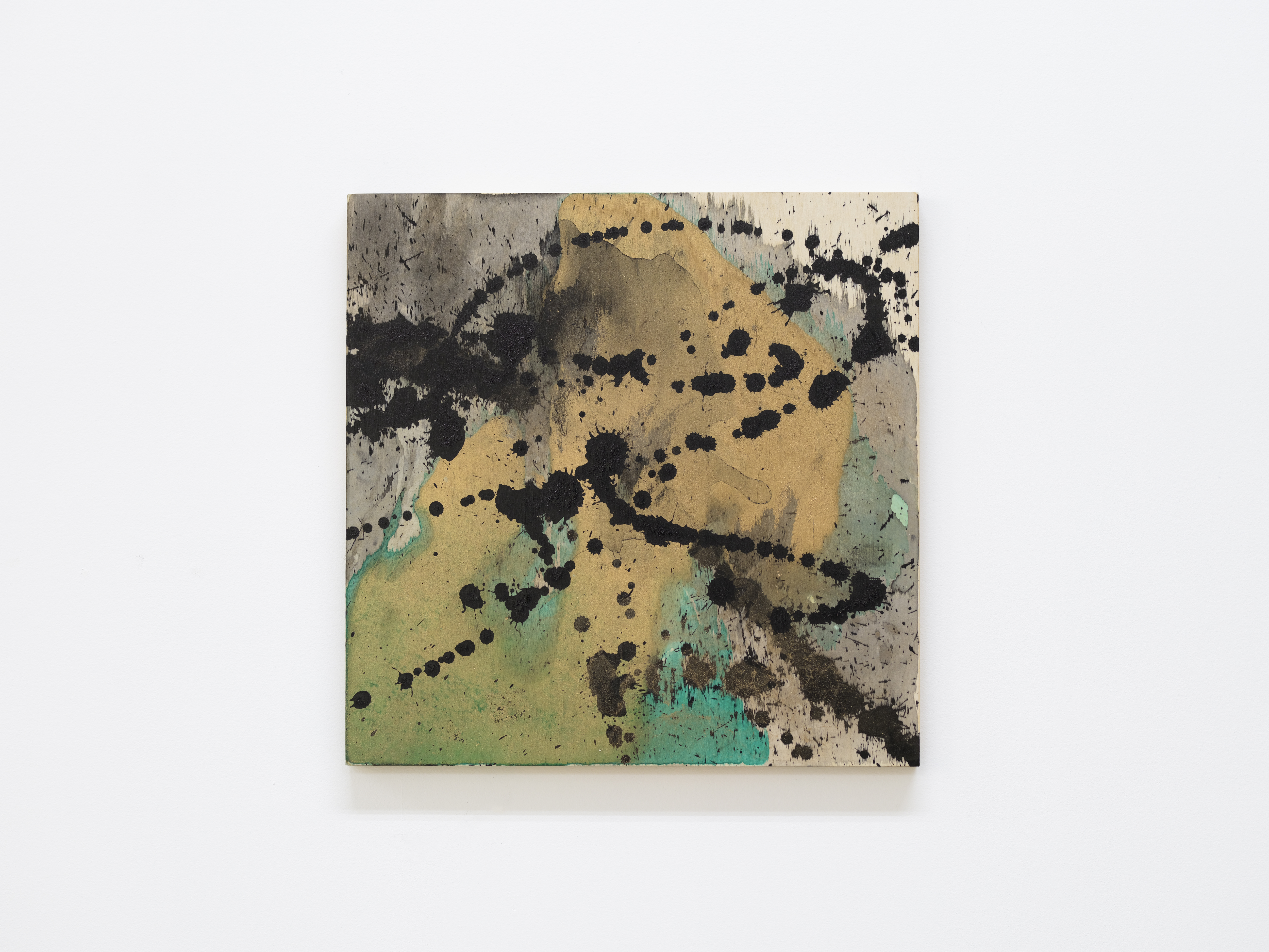 Jeana Zhenyu Zhang, Karmic Encounter 8, 2026, ink on wood