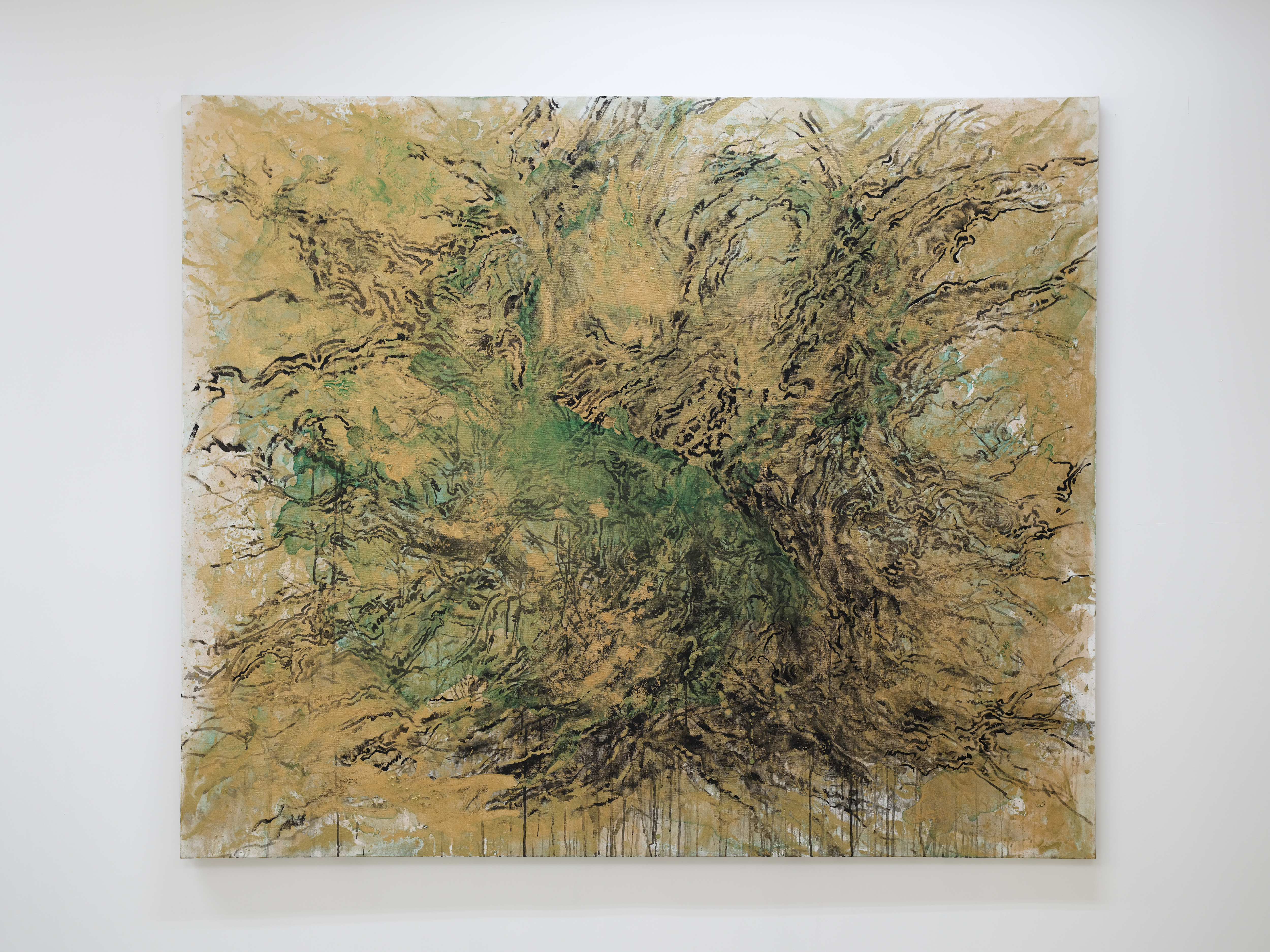 Jeana Zhenyu Zhang, Knot of Circumstances, 2026, acrylic on canvas