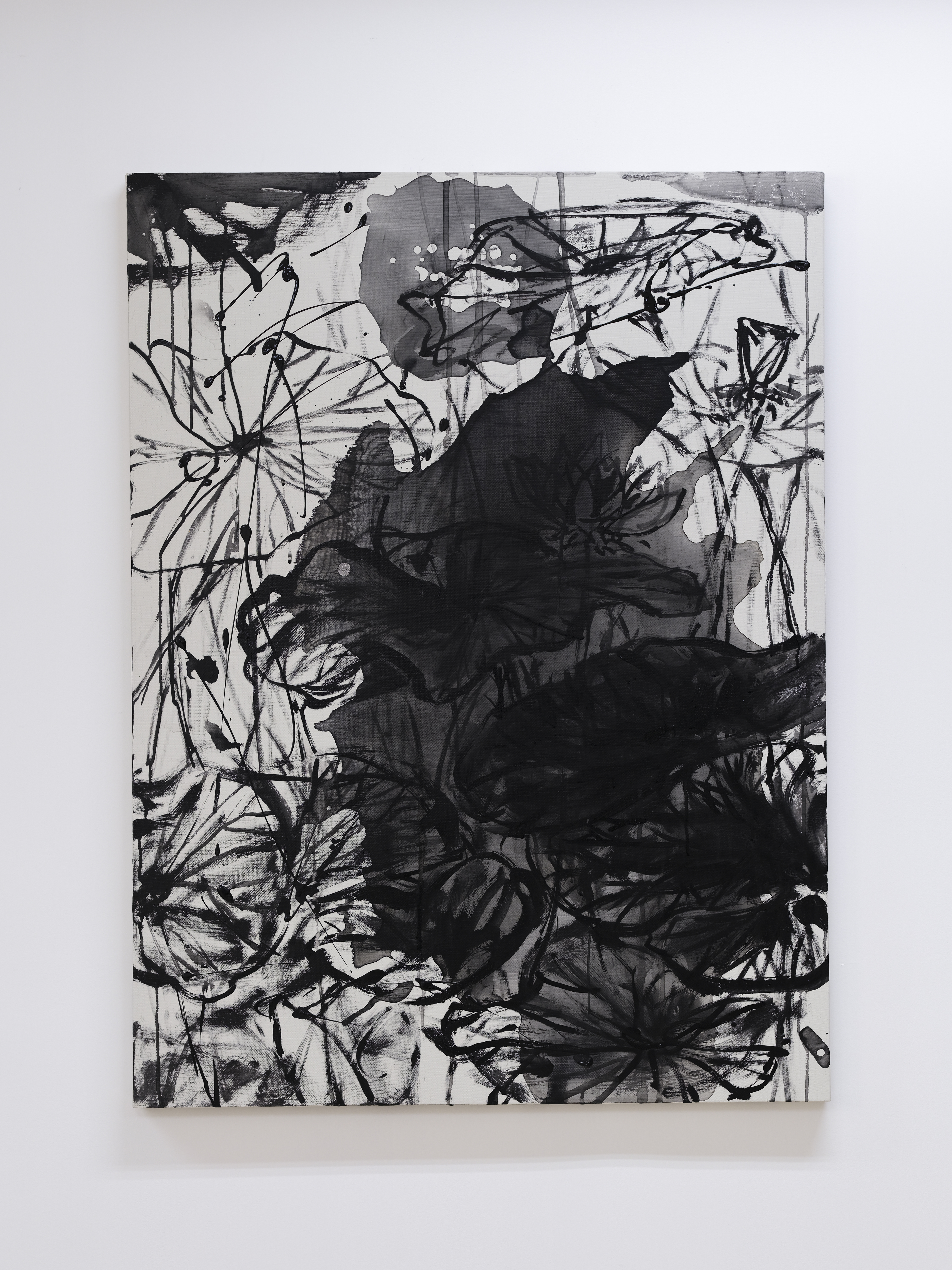 Jeana Zhenyu Zhang, Leaves to Dust 1, 2026, acrylic on canvas