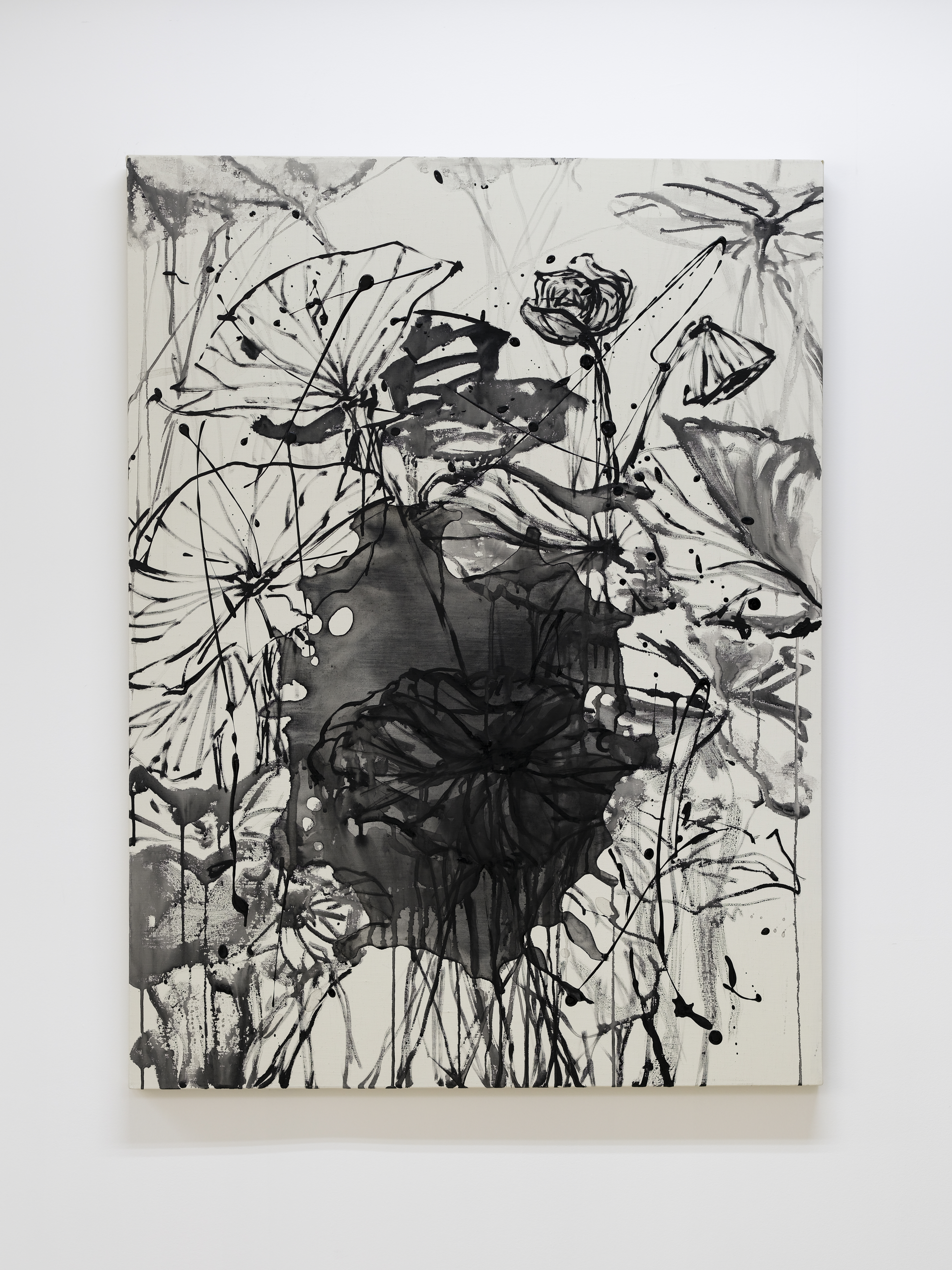 Jeana Zhenyu Zhang, Leaves to Dust 2, 2026, acrylic on canvas