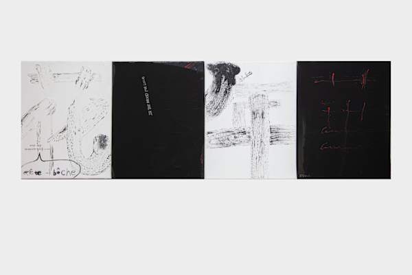 Jingyu Xu, Untitled, 2025, Acrylic on canvas (set of 4)