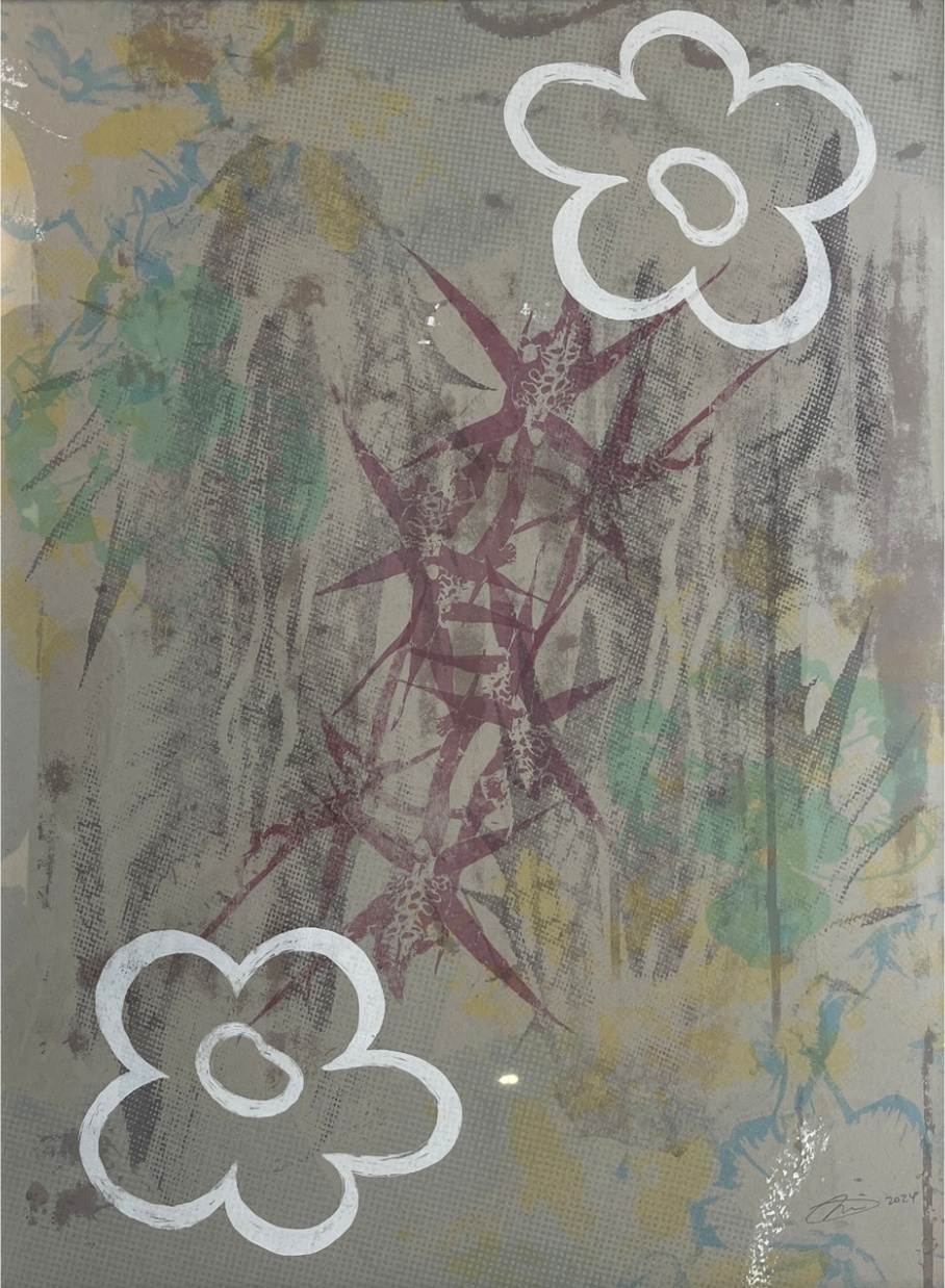 Julia Shen, Untitled No.1002-24, 2024, Acrylic, silkscreen print (set of 3)