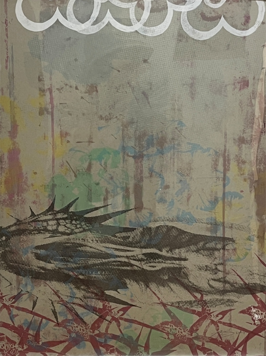 Julia Shen, Untitled No.1003-24, 2024, Acrylic, silkscreen print (set of 3)