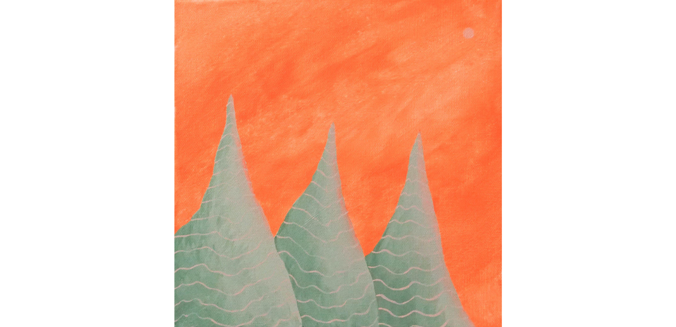 Kristian Battell, After the storm 2, 2025, acrylic on canvas