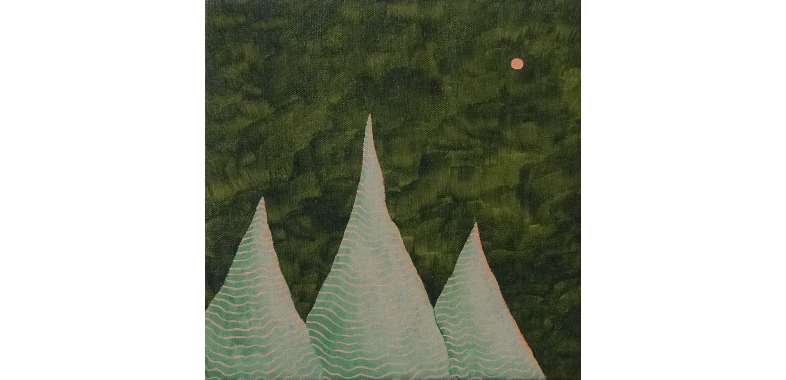 Kristian Battell, After the storm 6, 2025, acrylic on canvas