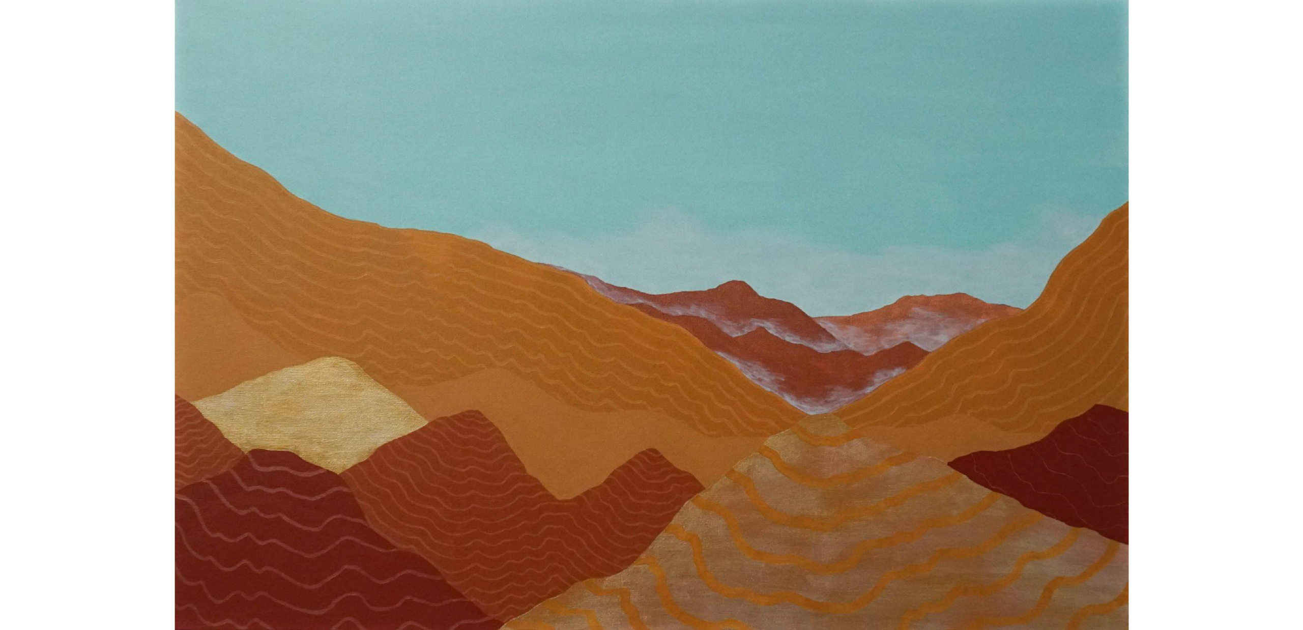 Kristian Battell, Cloud 9, 2025, acrylic on canvas