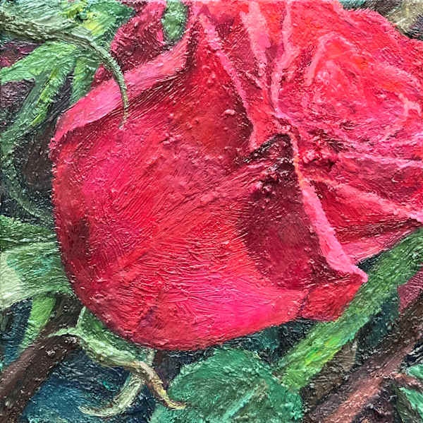 Luo Min, A Realist Rose, 2025, Oil on linen