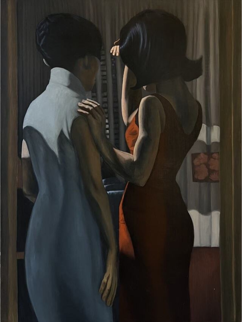 Olivia Chigas, In A Mood, 2025, Oil on panel