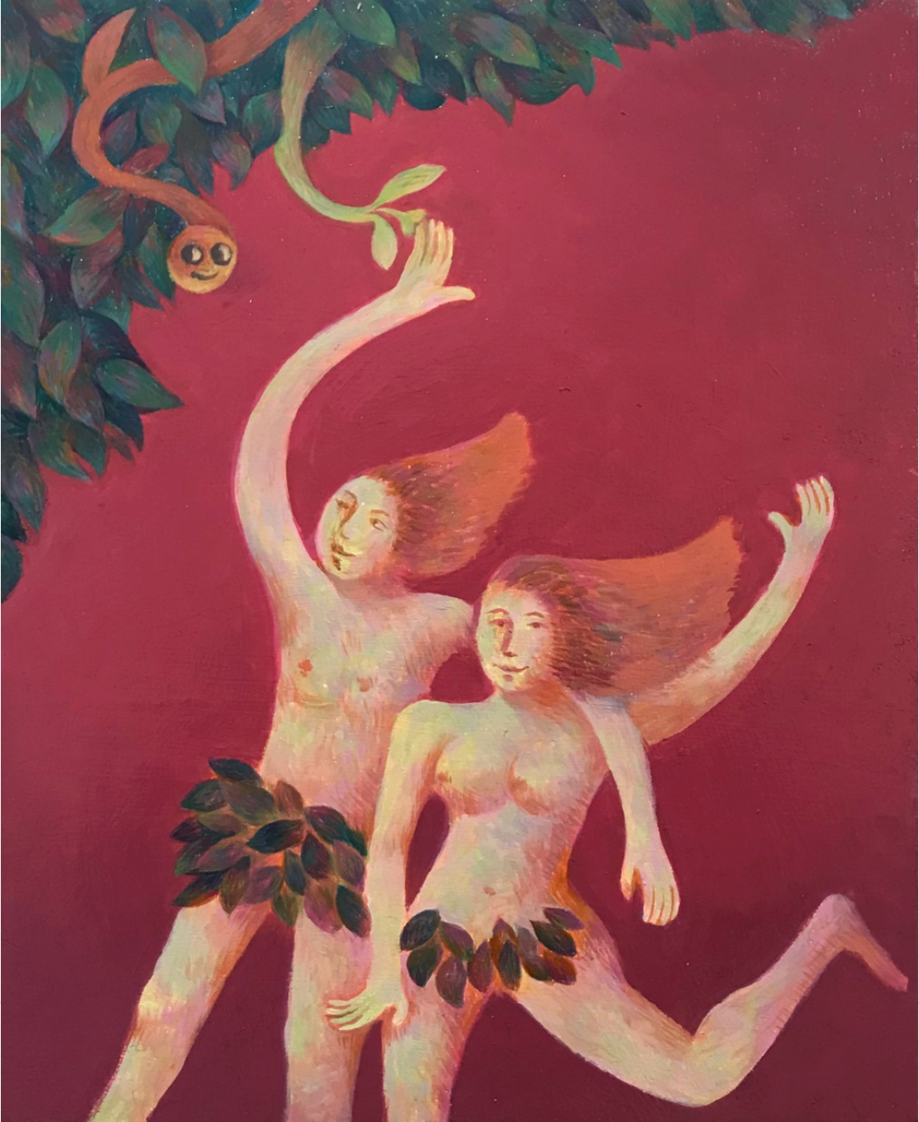 Wo Xinyu, A Love Beyond Time, 2024, oil on canvas