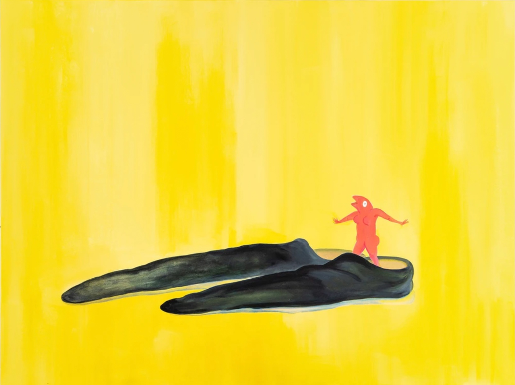 Yong Eun Kwon, Big shoes, 2023, acrylic on canvas
