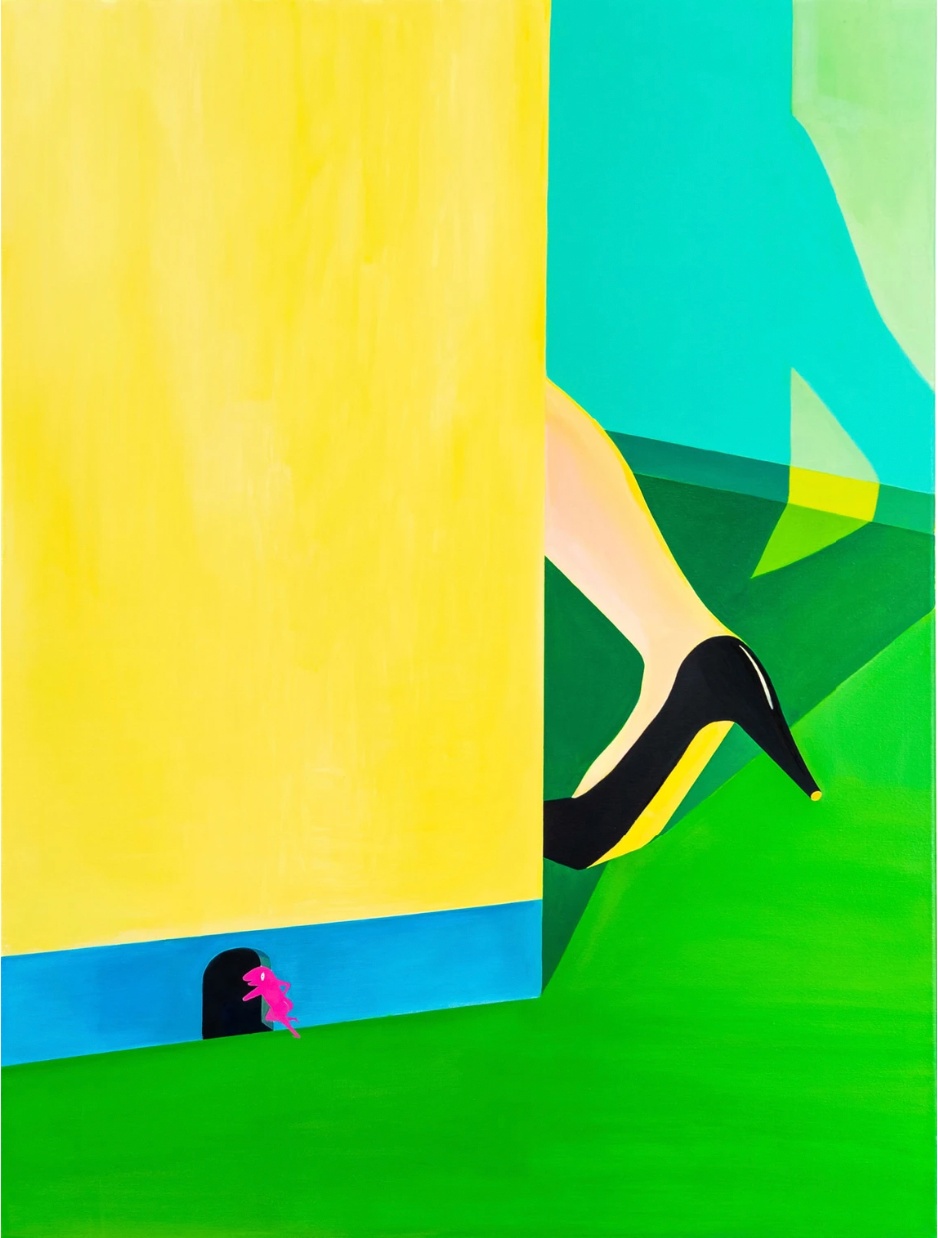 Yong Eun Kwon, Hiding desire, 2023, oil on canvas