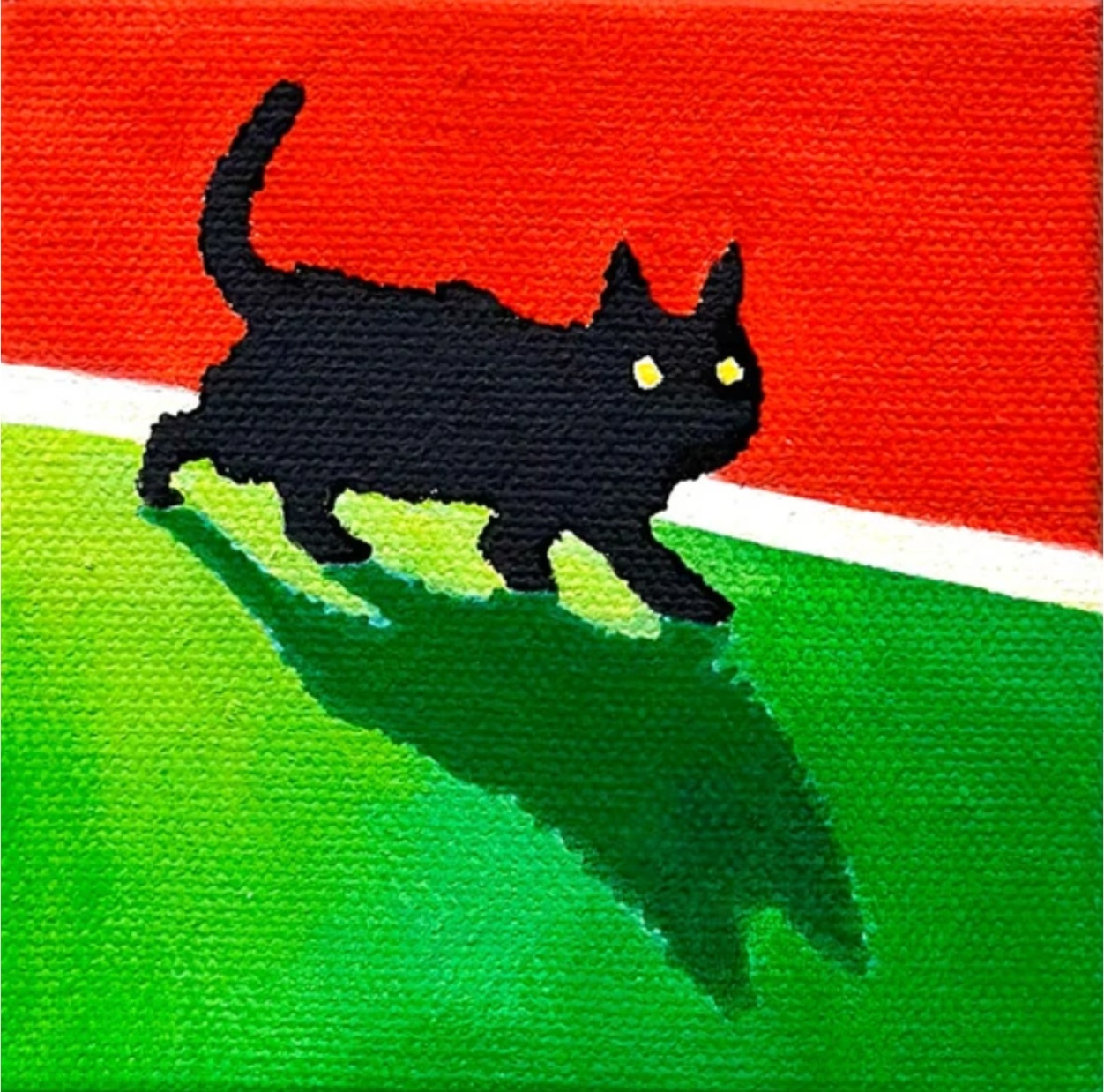 Yong Eun Kwon, Quite darkness, 2023, acrylic on canvas