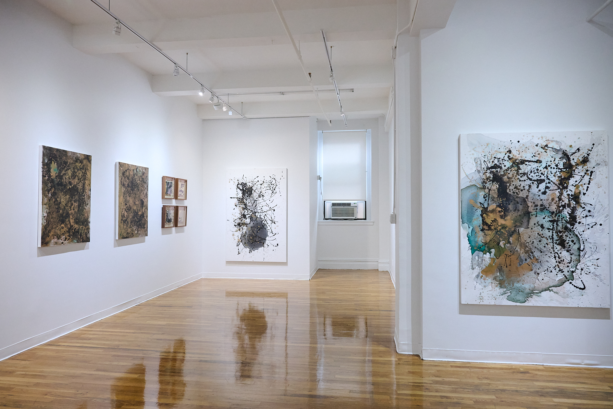 Installation view of Arising and Passing at VillageOneArt, New York, 2026