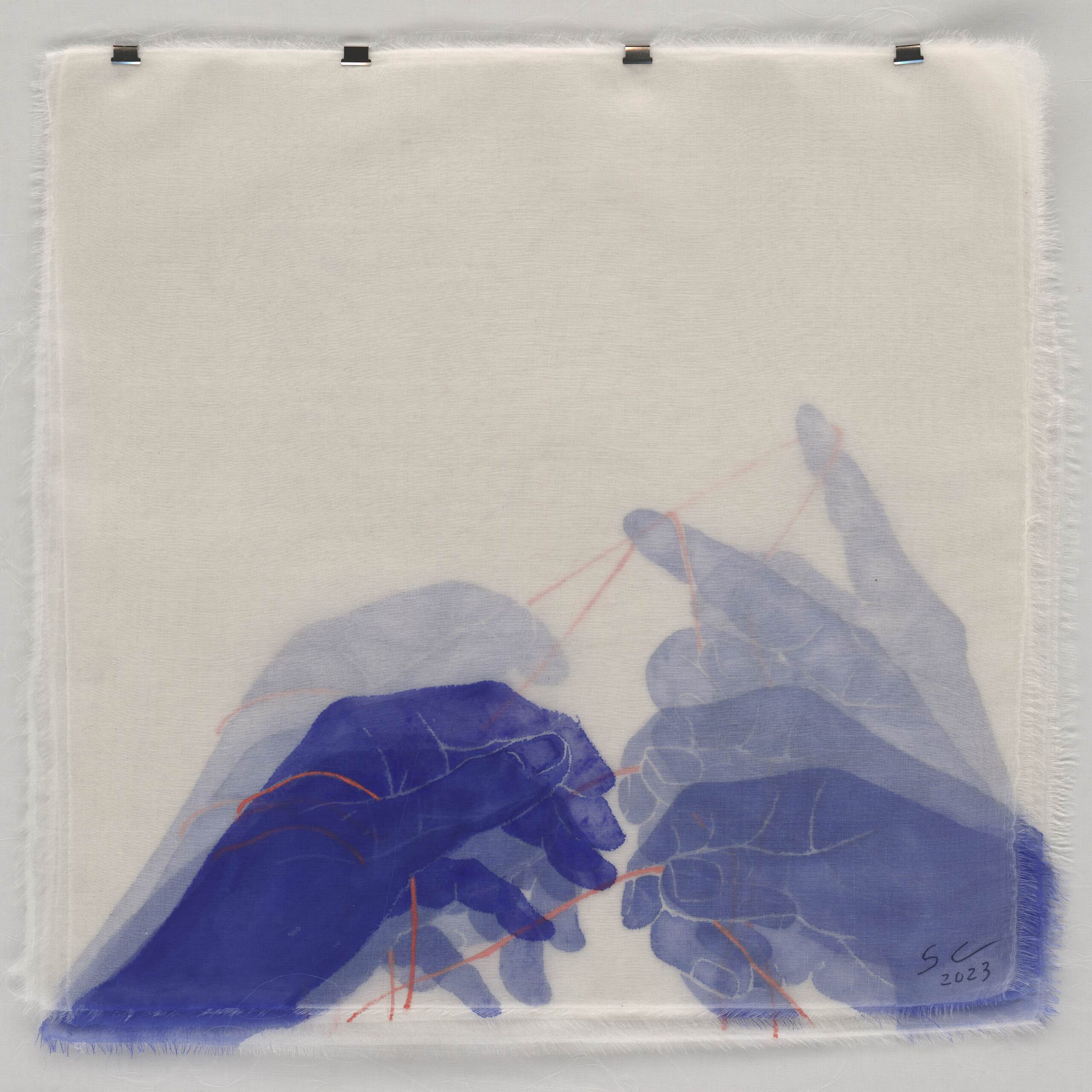 Cai Shen, Astigmatism 26 No. 1, 2023, silk and mineral pigments