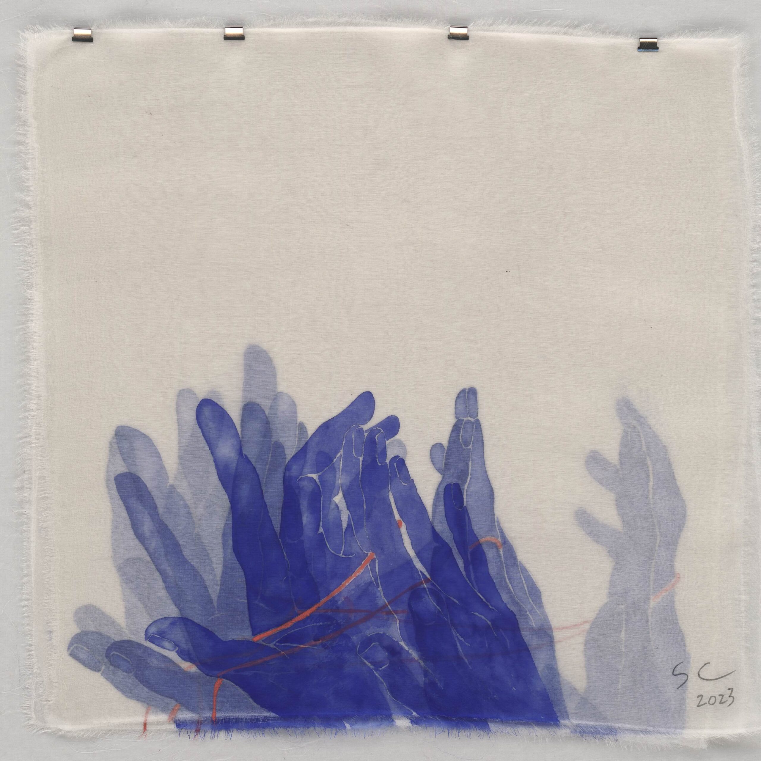 Cai Shen, Astigmatism 26 No. 2, 2023, silk and mineral pigments