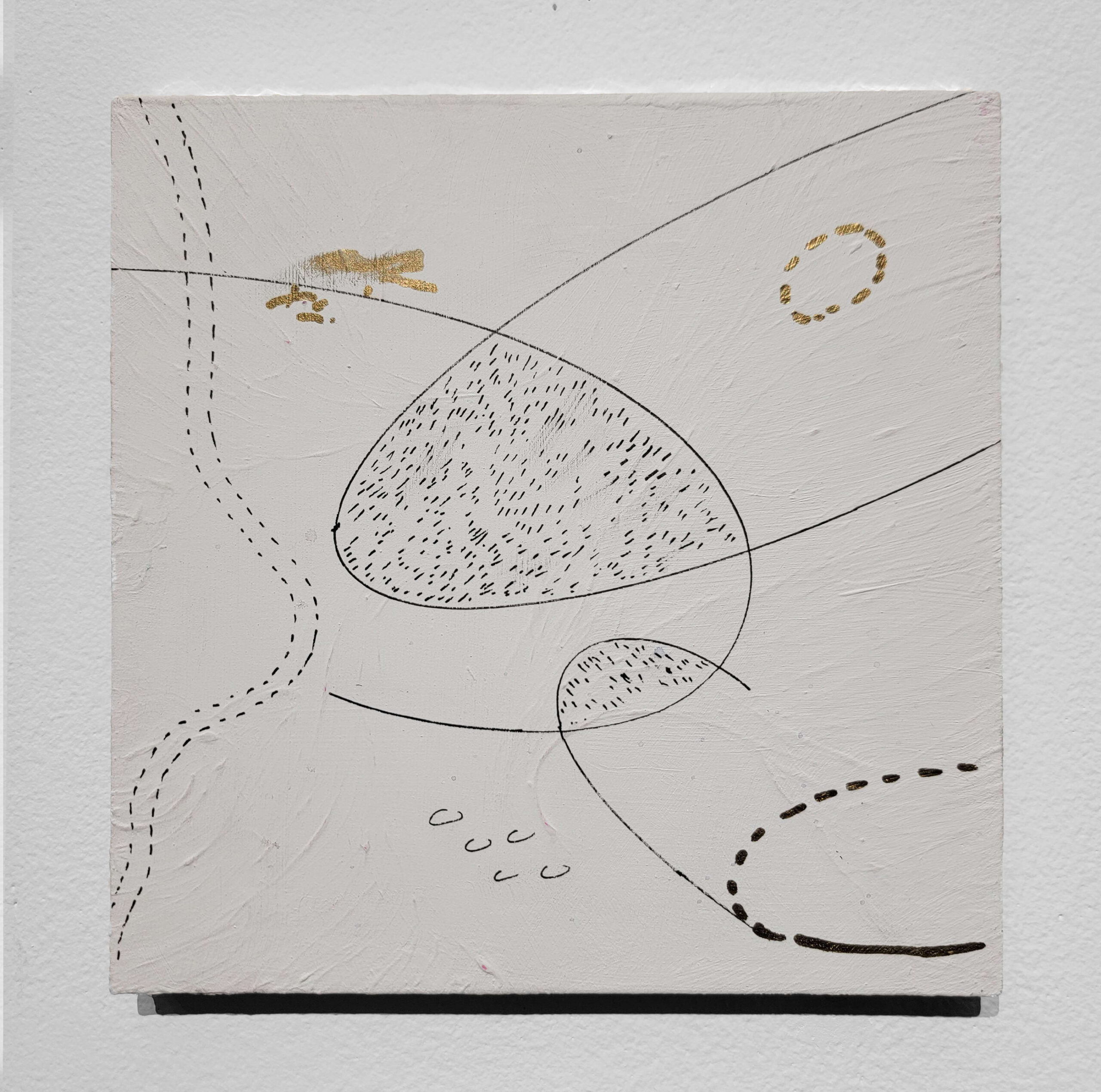 Chukwuemeka Anthony Chukwu, Painting fragment, 2023, acrylic and tape on panel