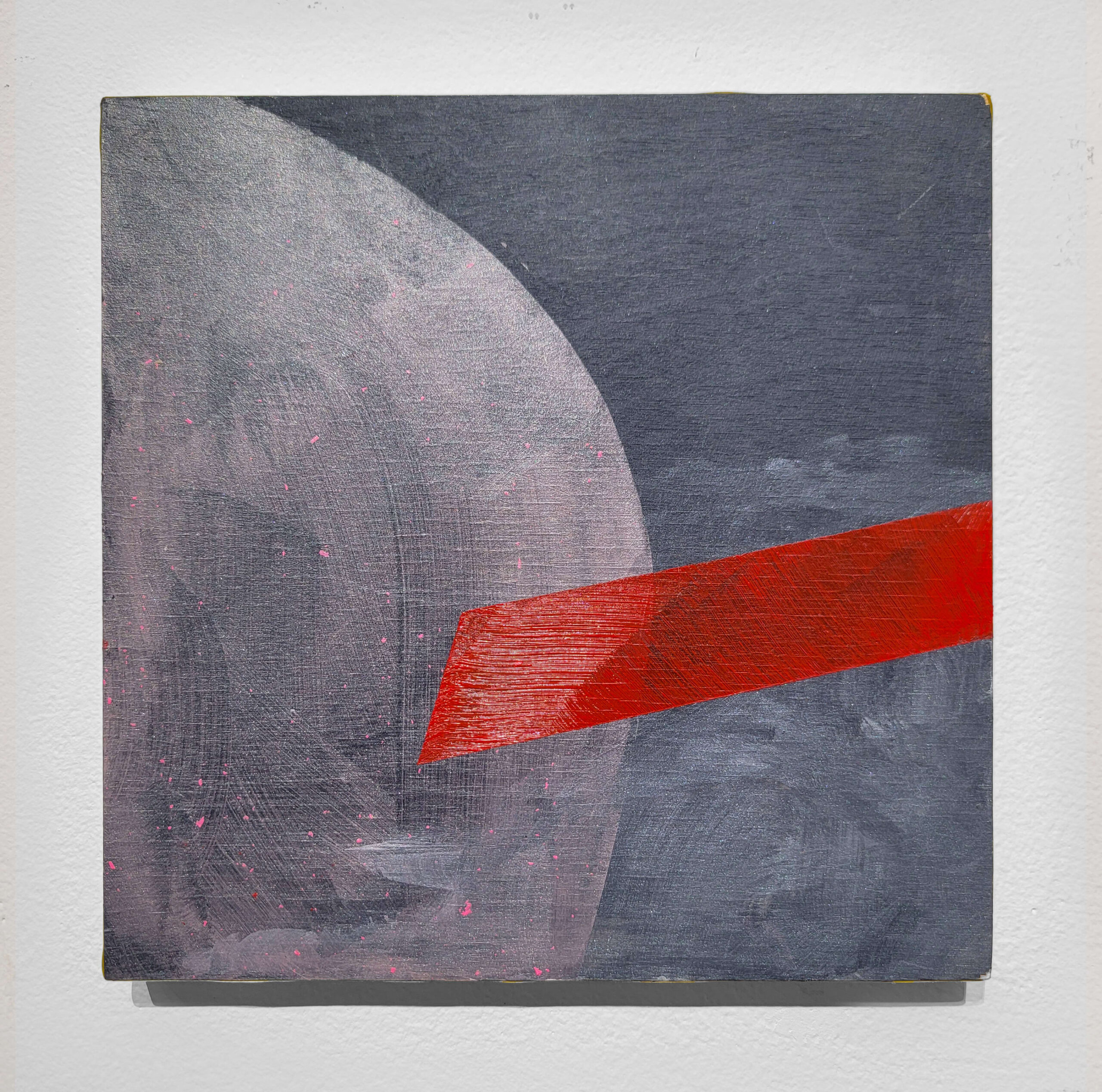 Chukwuemeka Anthony Chukwu, Painting fragment, 2023, acrylic and tape on panel