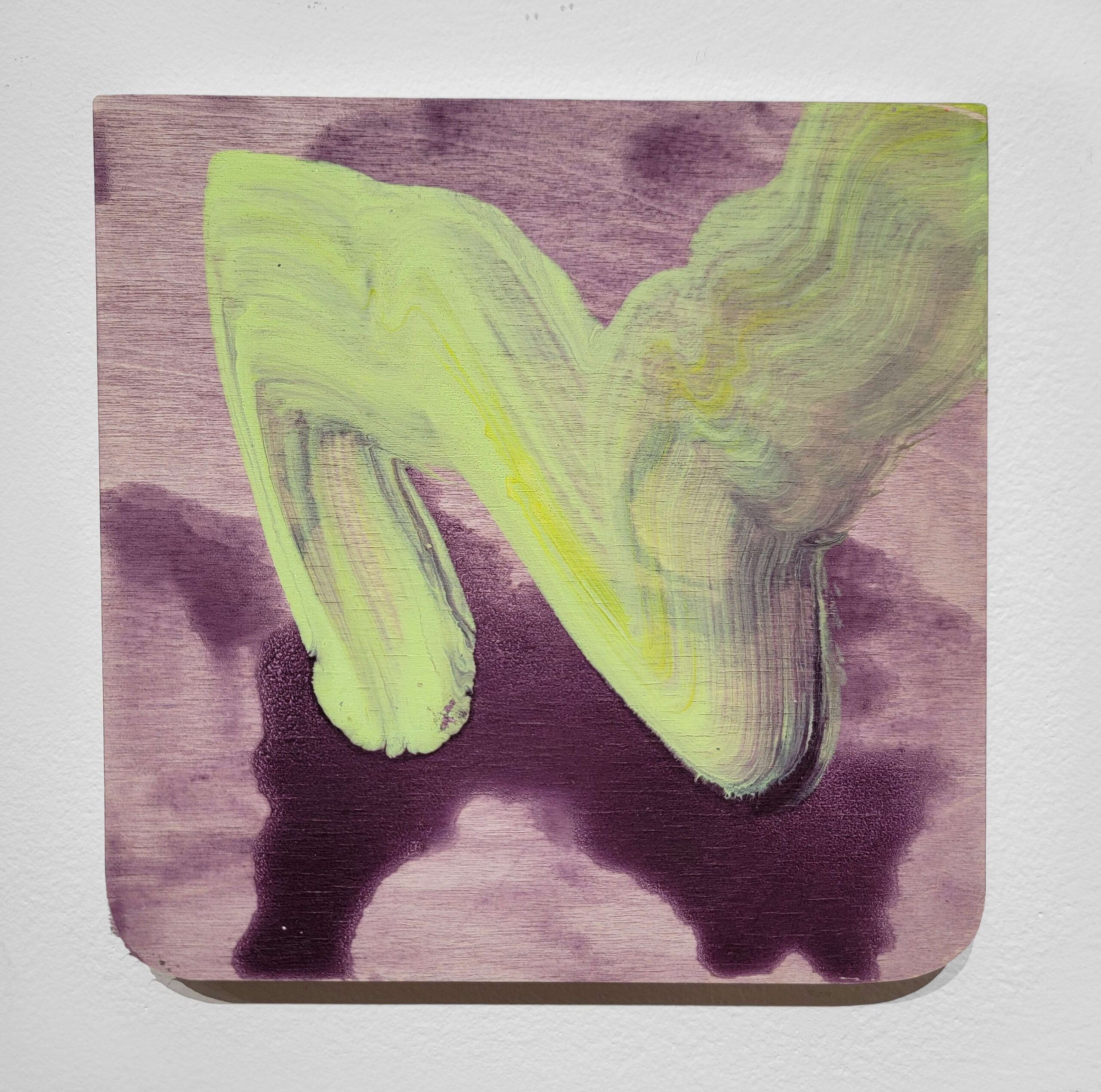Chukwuemeka Anthony Chukwu, Painting fragment, 2023, acrylic and tape on panel