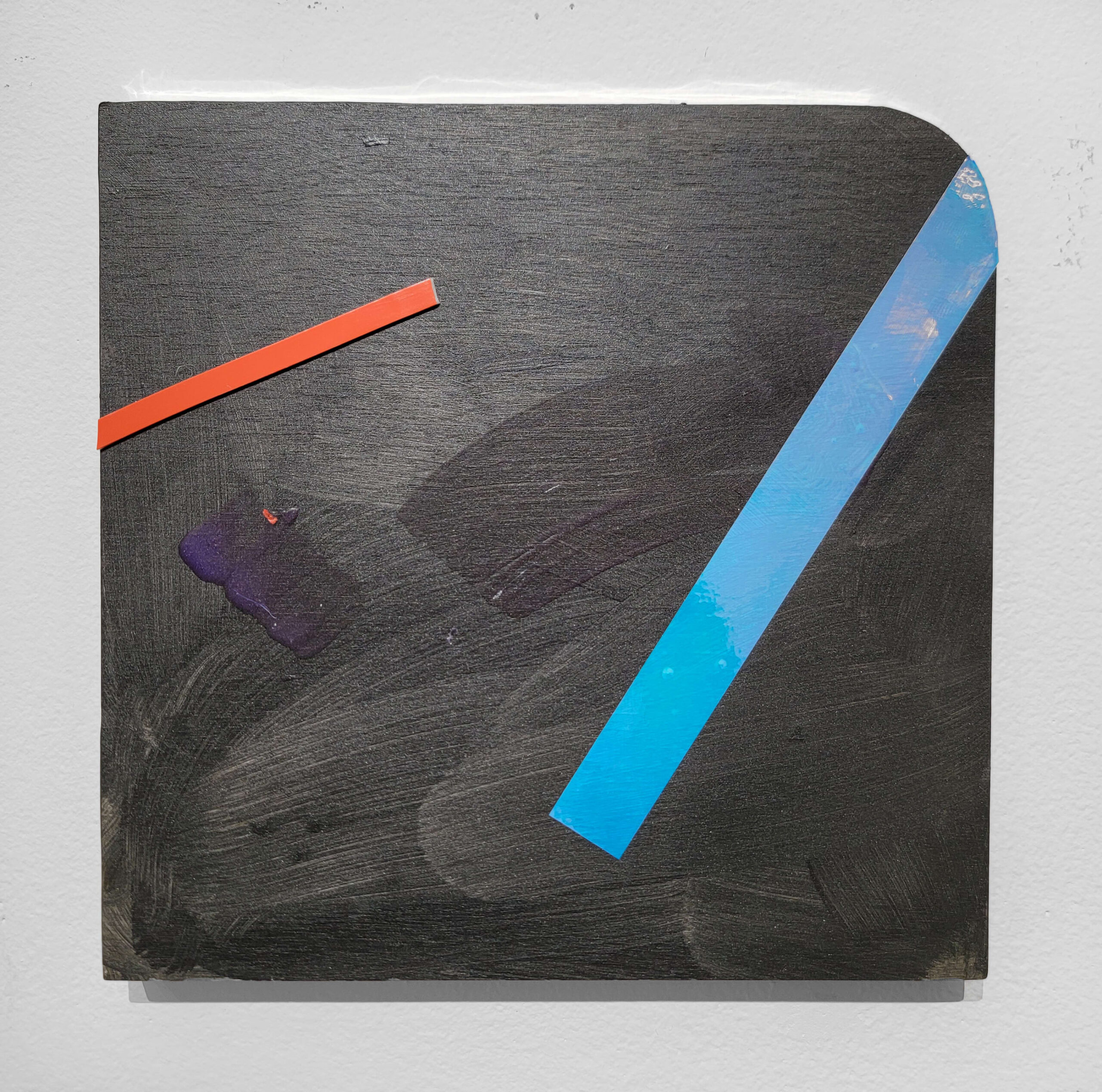Chukwuemeka Anthony Chukwu, Painting fragment, 2023, acrylic and tape on panel
