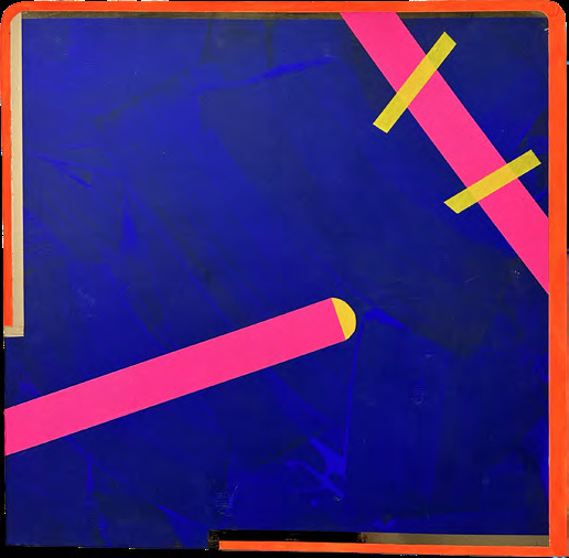 Chukwuemeka Anthony Chukwu, Saxe, 2024, acrylic on wood panel