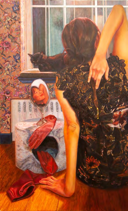 Ellie Kayu Ng, Reaching, 2023, oil on canvas