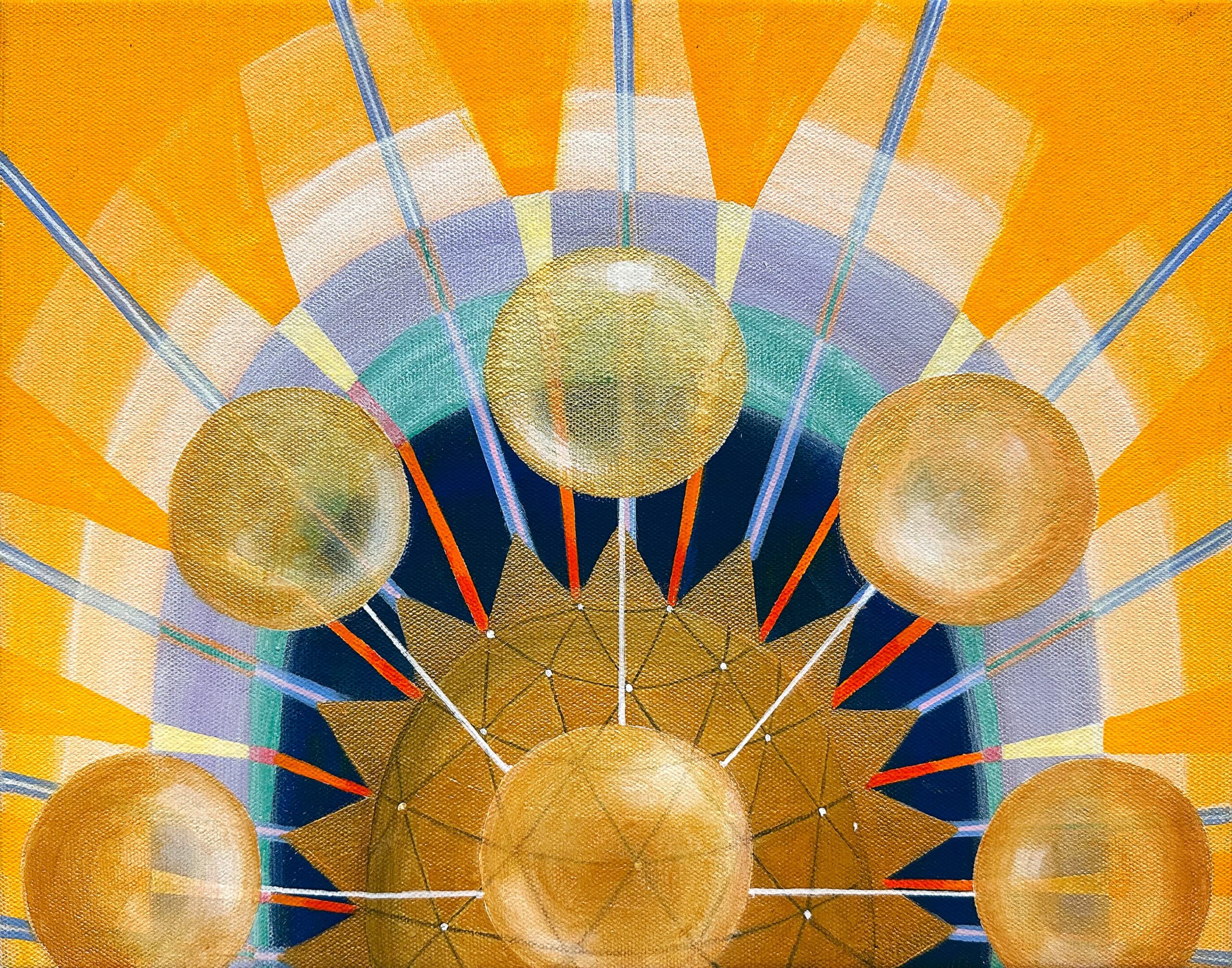Emily Cheng, Charon, 2023, flashe and acrylic on canvas