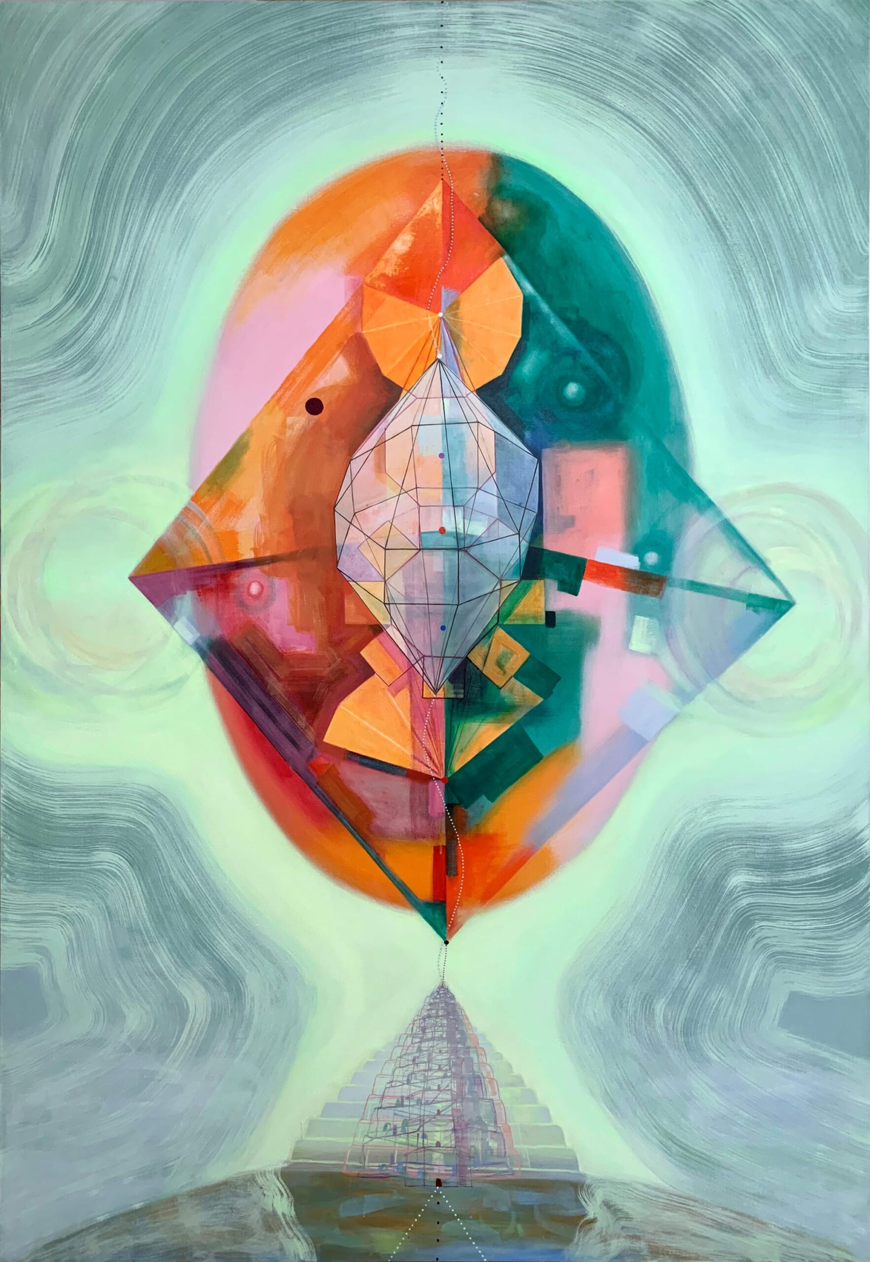 Emily Cheng, Crystal Plasma, 2019, oil and flashe on canvas