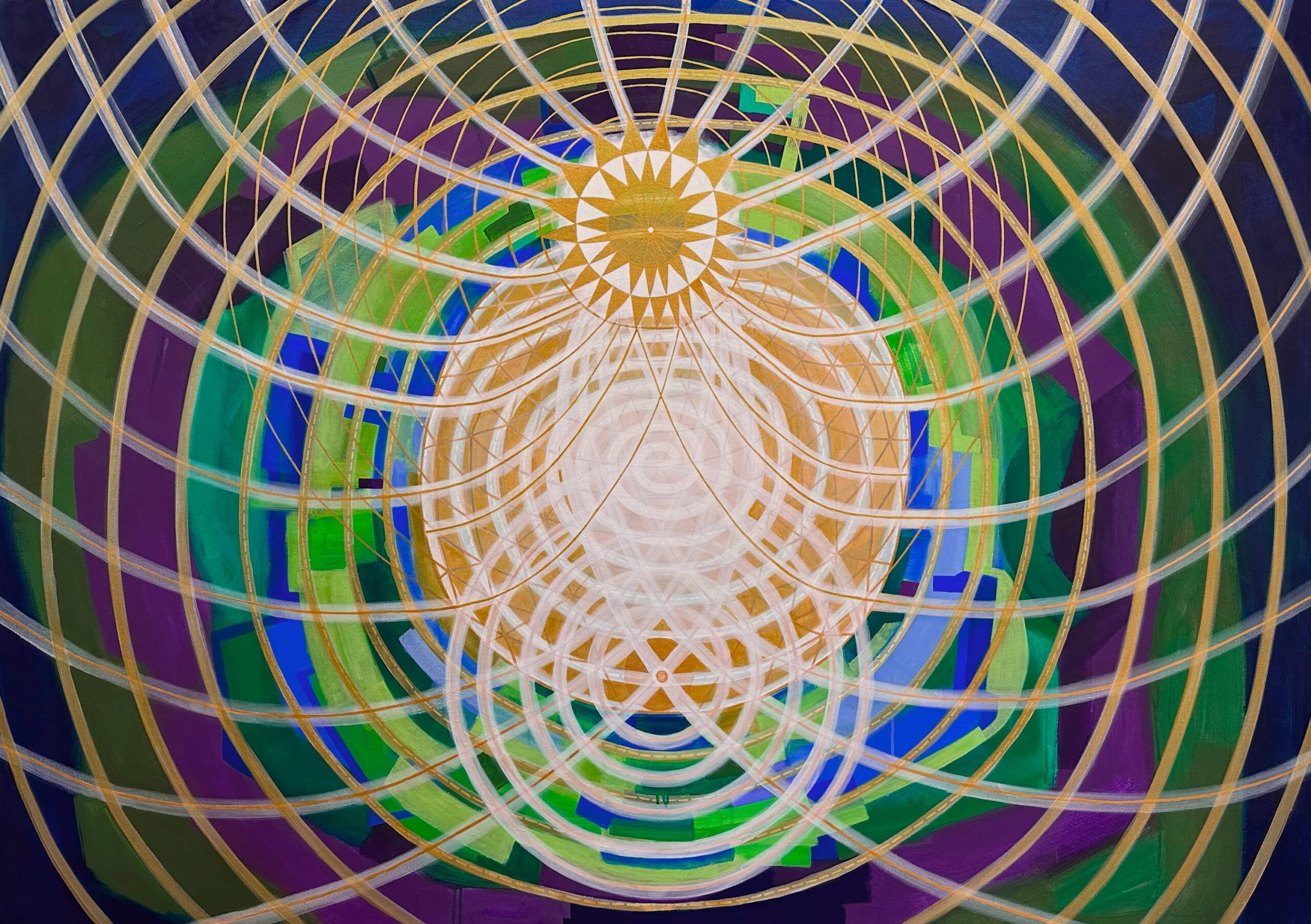 Emily Cheng, Out Of Shambala, 2023, flashe on canvas