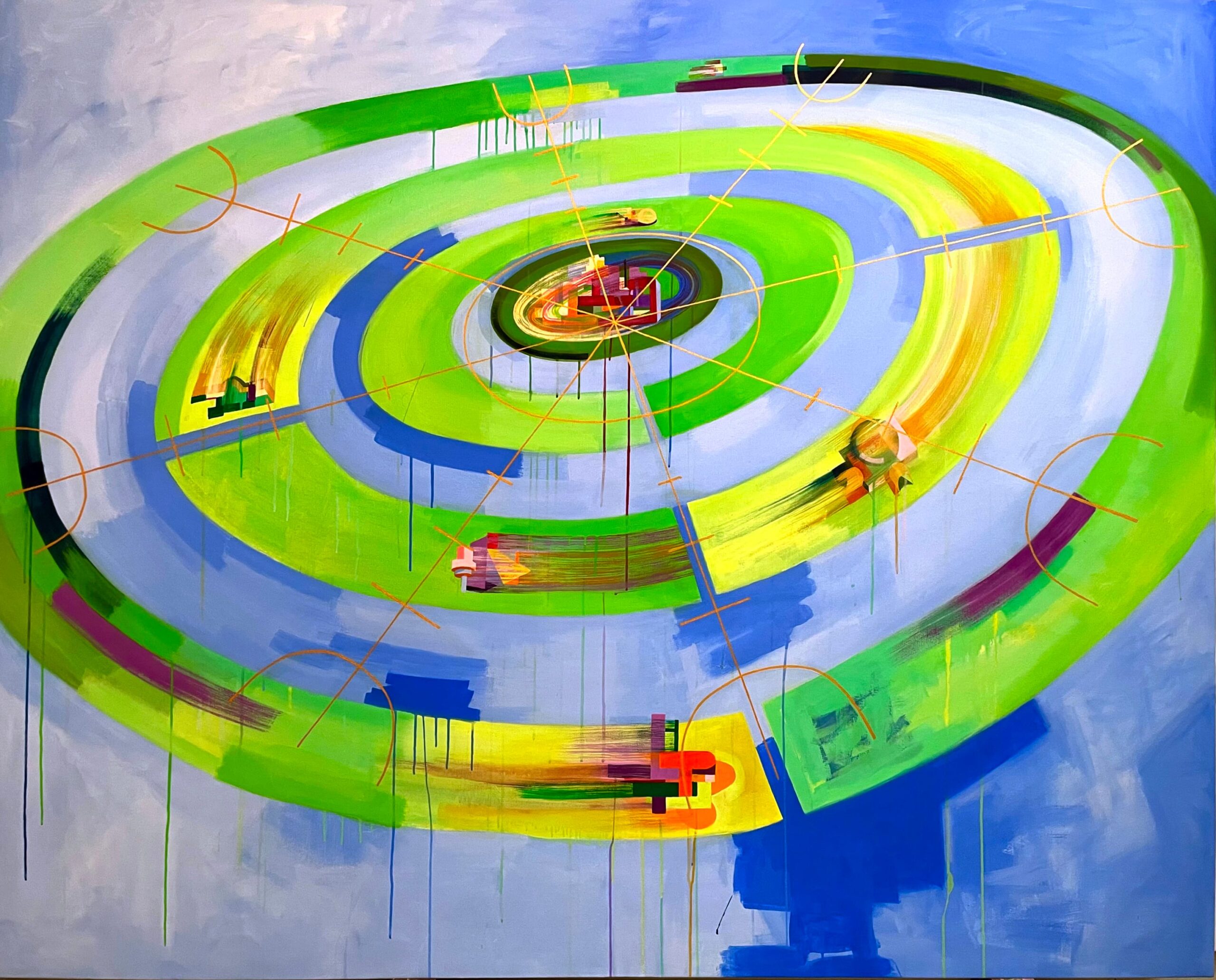 Emily Cheng, Thor's Altea, 2023, flashe on canvas