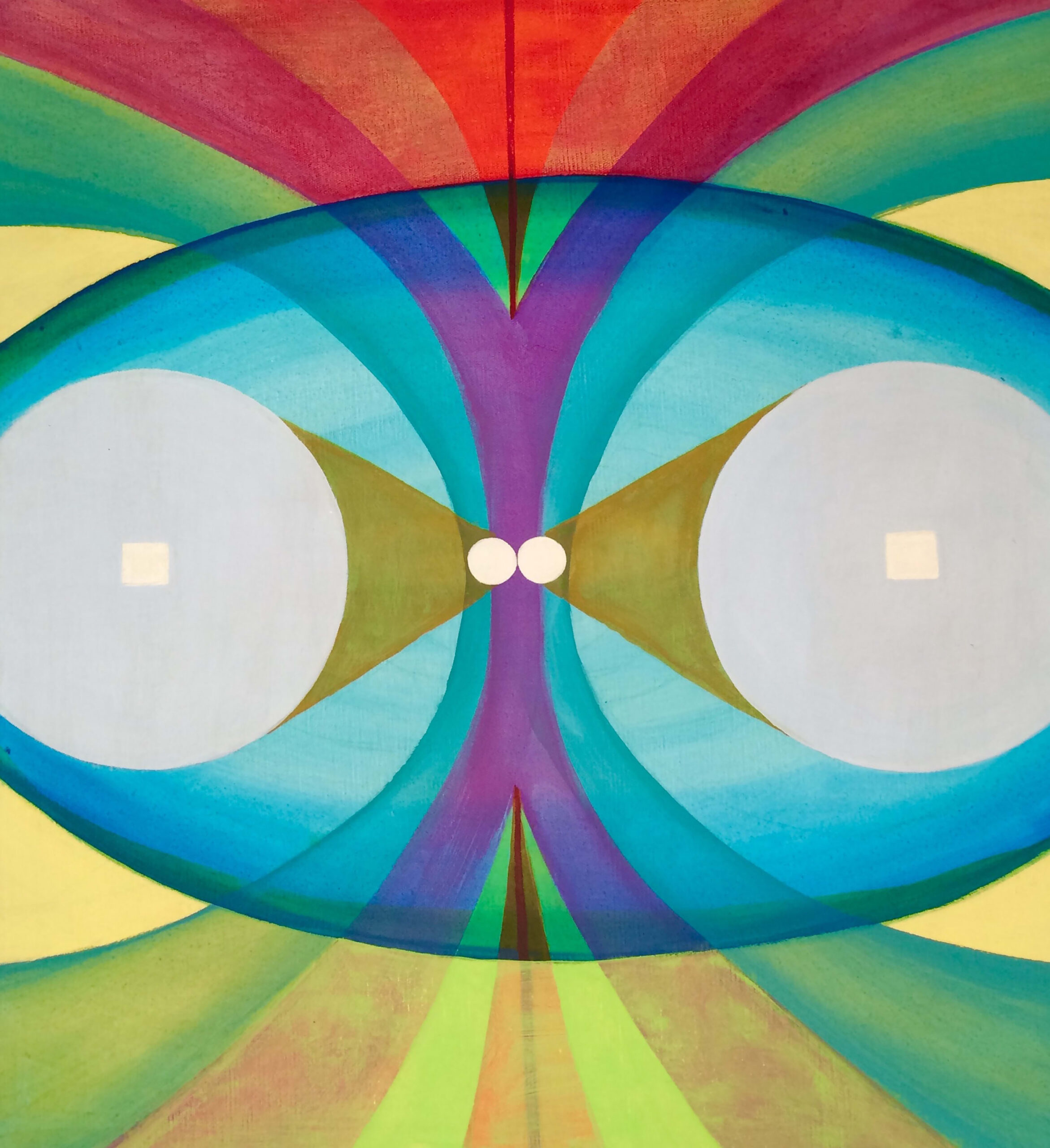 Emily Cheng, Untitled, 2014, flashe on canvas