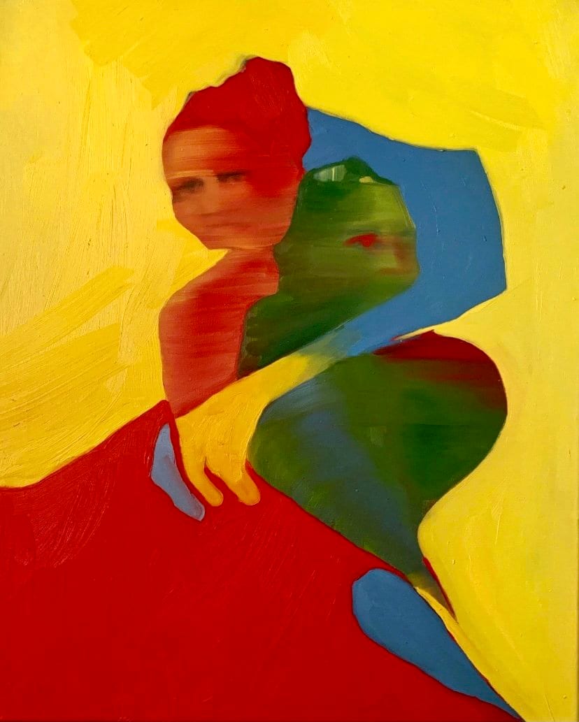 Frances Matassa, Fragmented, 2021, oil on canvas