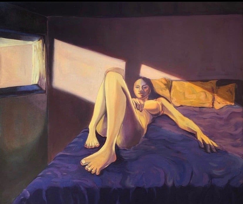 Frances Matassa, Leave Me, 2021, oil on canvas