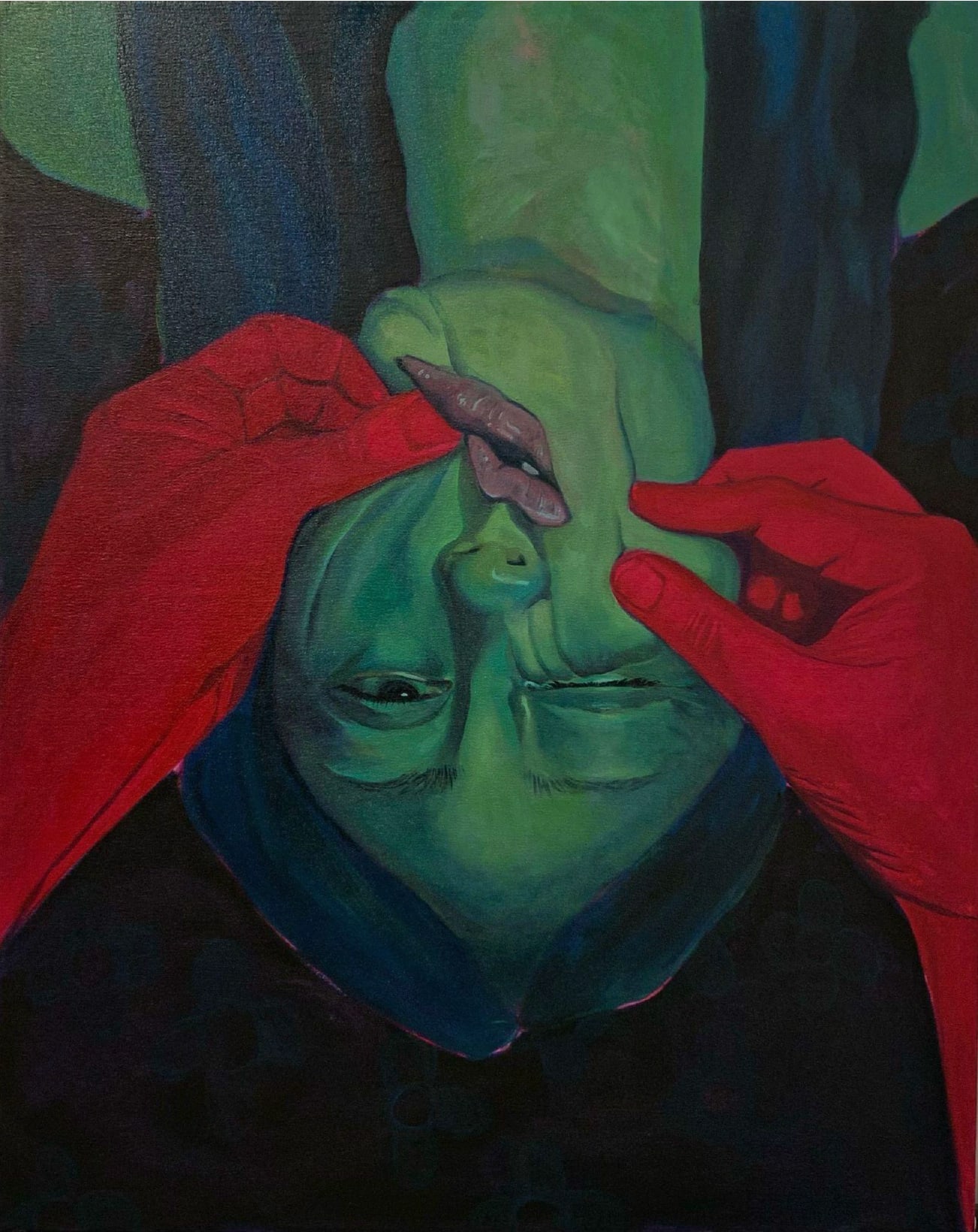 Frances Matassa, Pinch Me, I'm Dreaming, 2022, oil on canvas