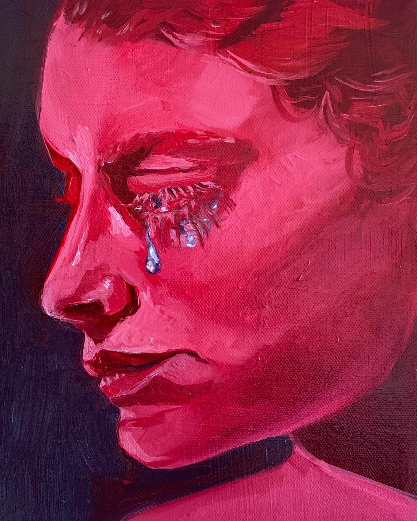 Frances Matassa, Tears Like Glass, 2022, oil on canvas
