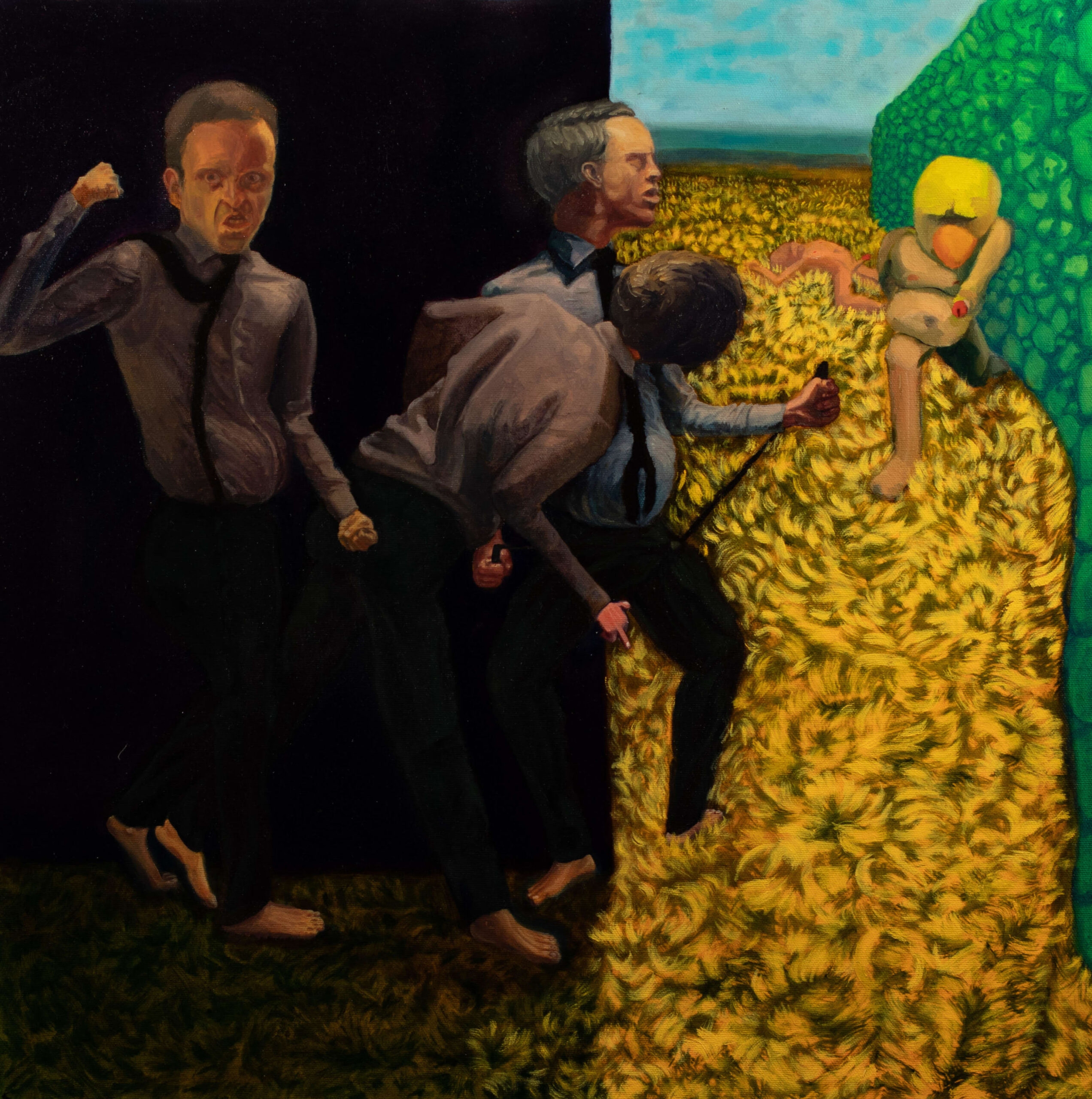Jacob Child, Retribution, 2021, oil on stretched cotton canvas
