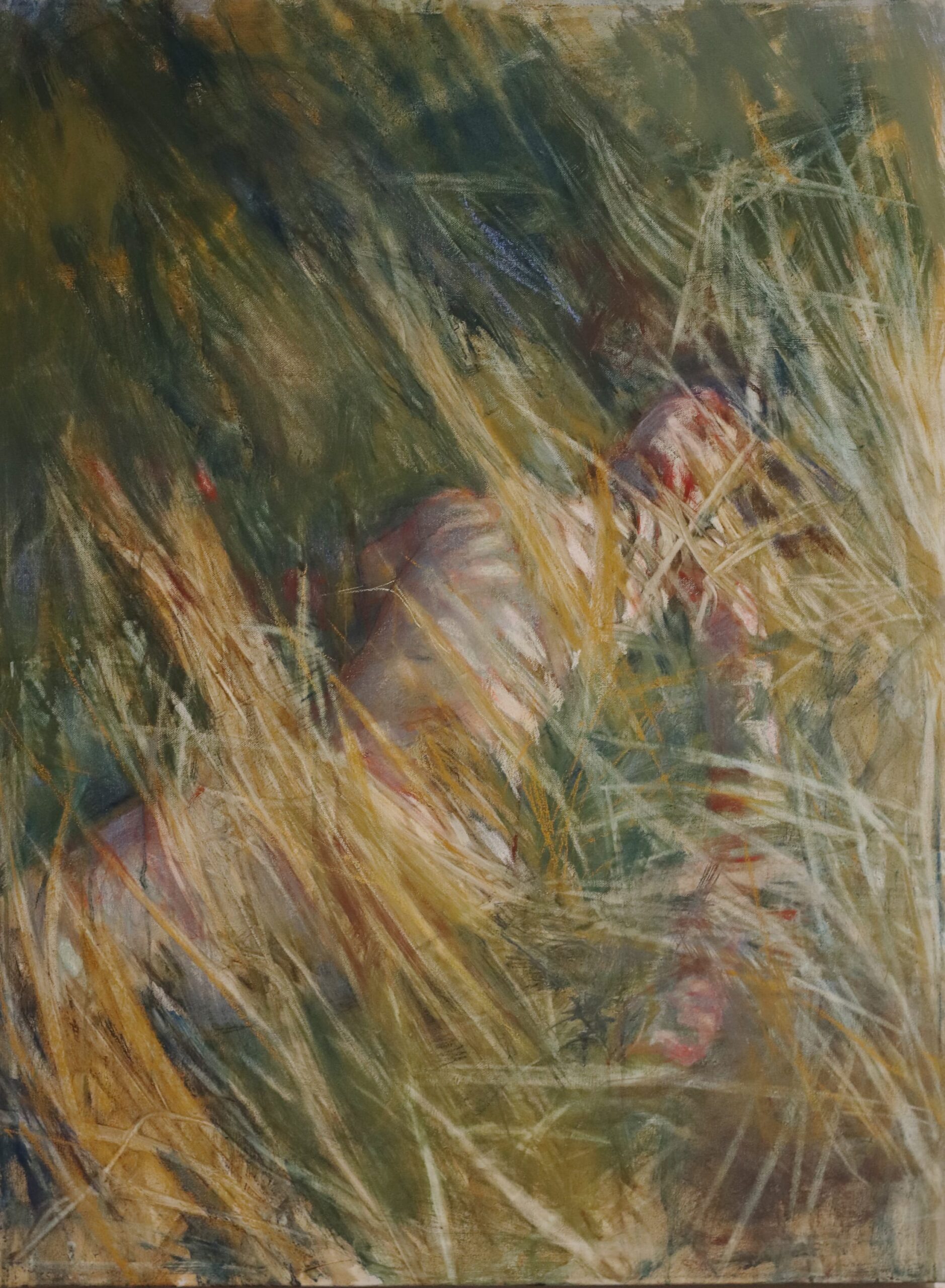 Jane Philips, Sunbath, 2023, pastel on stretched paper